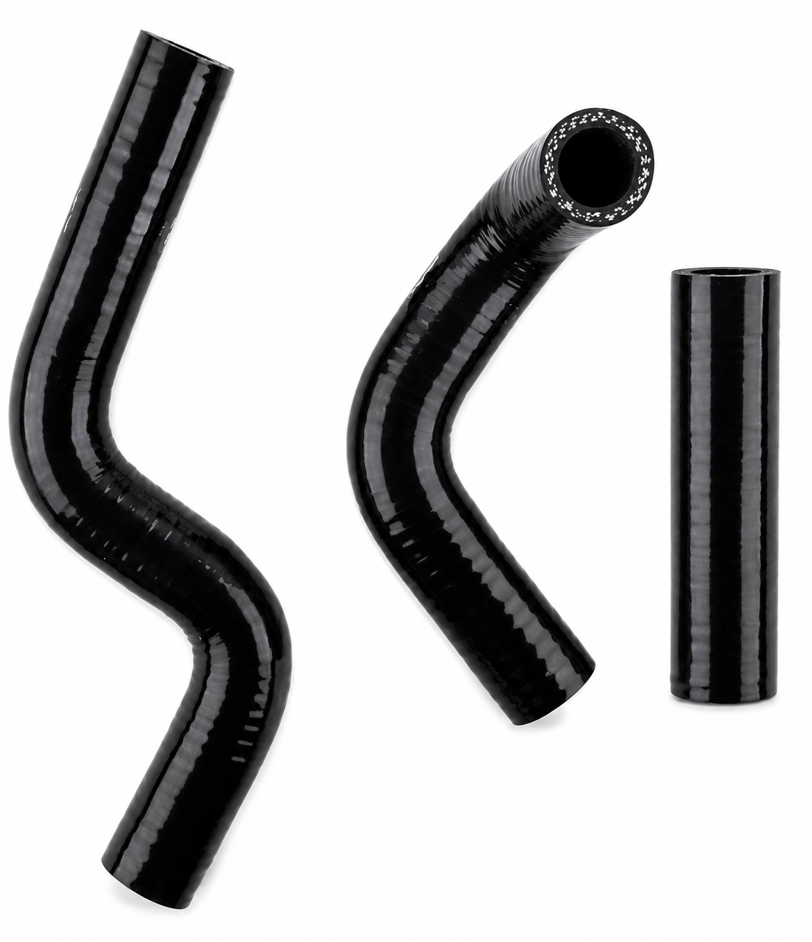 Dirt Racing Radiator Hose Kit 3PCS Black 98-13 Kawasaki KX85 100 Silicone 39062-1425 39062-1712 39062-1711