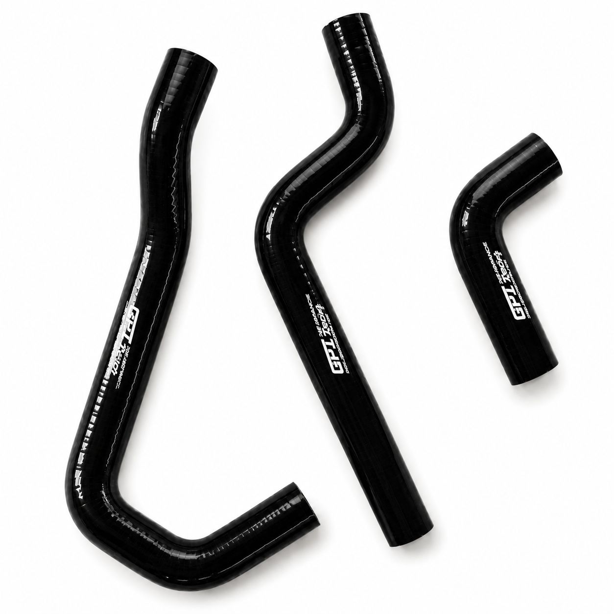 Dirt Racing Radiator Hose Kit 3PCS Black 02-08 Ktm SX65 Silicone 46135026000 46135027000