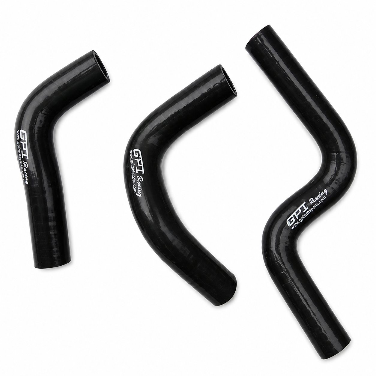 Dirt Racing Radiator Hose Kit 3PCS Black 14-26 Kawasaki KX85 KX100 Silicone 39062-0646