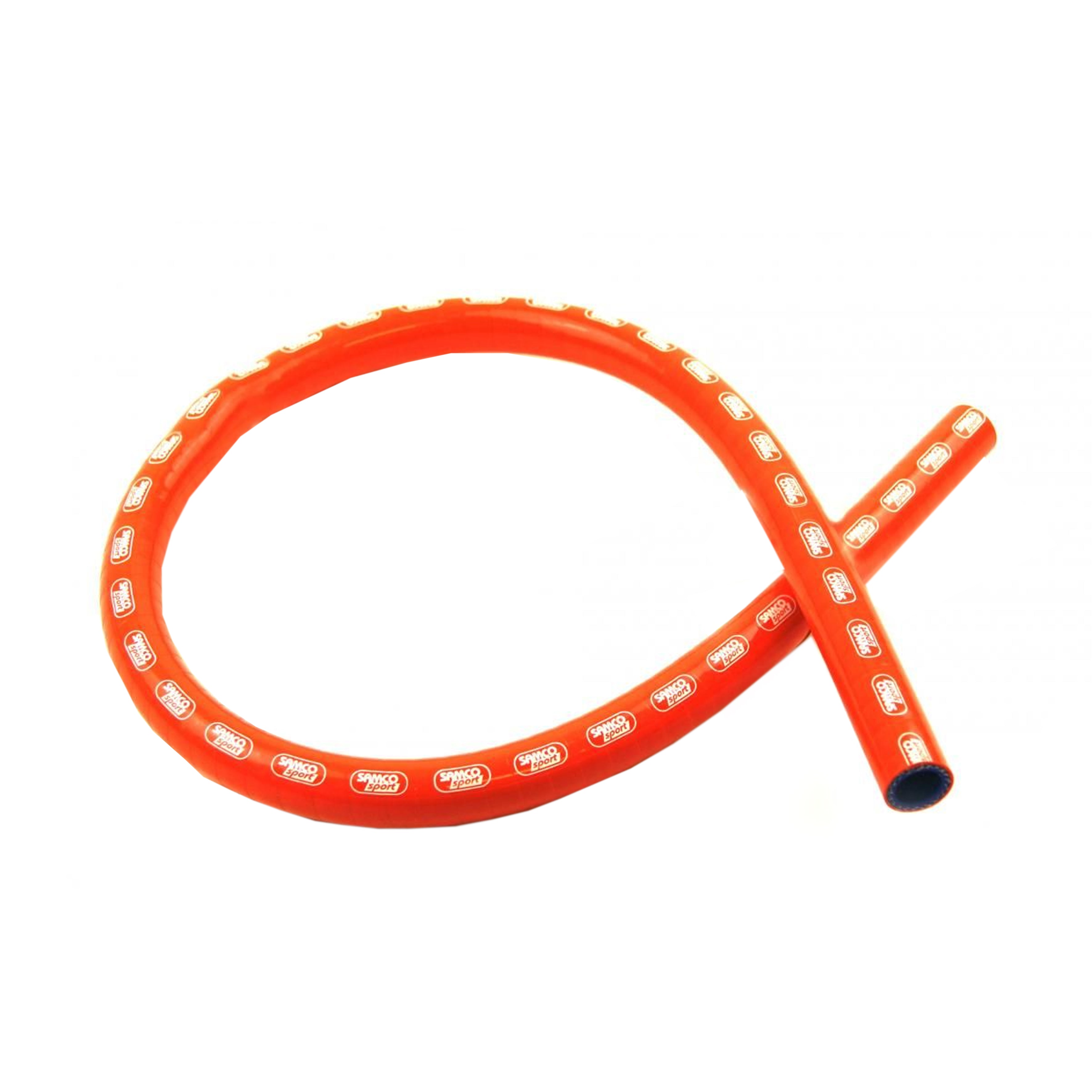Auto Silicone Hose Silicone Hose 16mm 1 Meter, Orange, Universal Air, Water, Intake