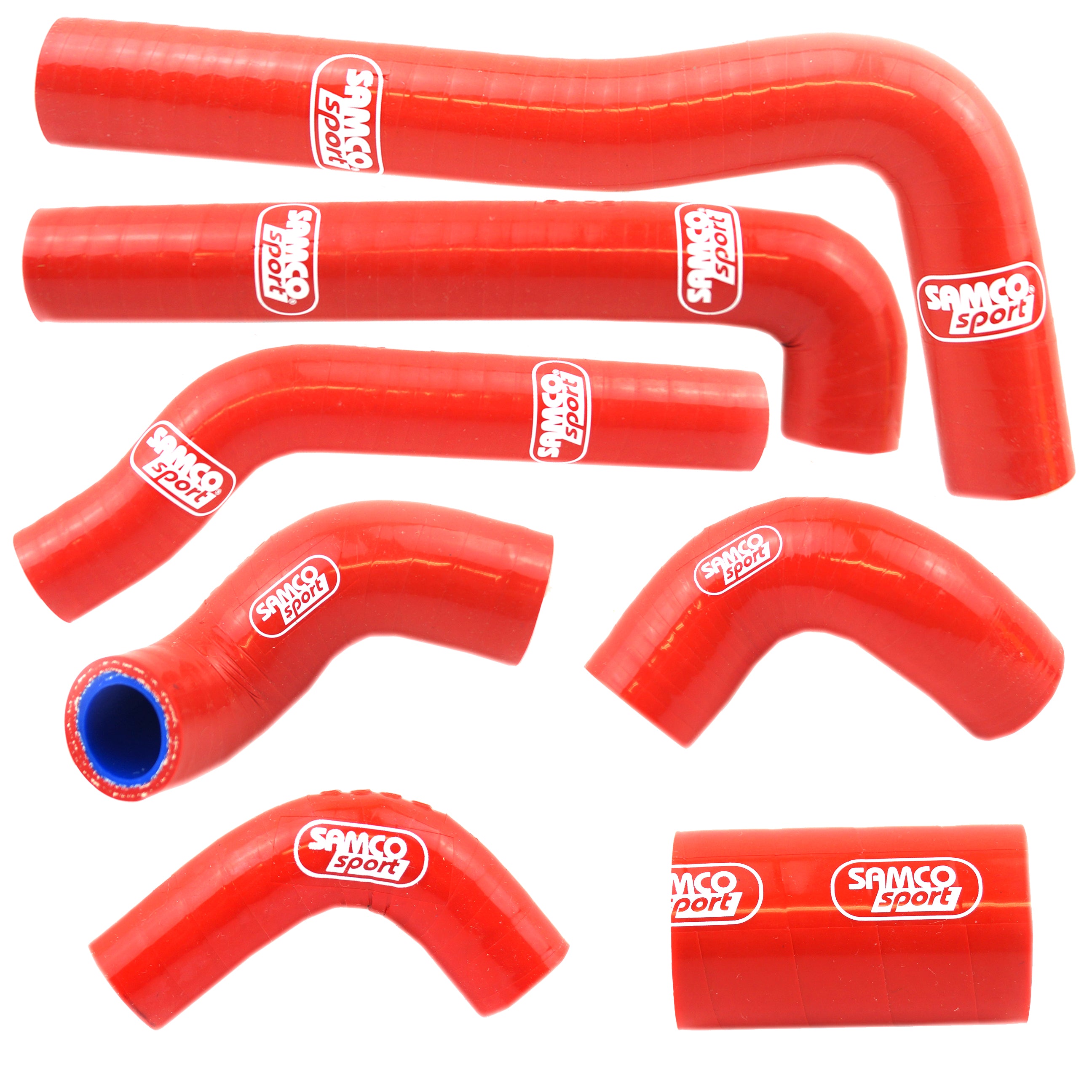 Samco Sport Coolant Hose 7 Piece Kit Red 15-25 Beta 250 300 Xtrainer Samco Sport Bet-10-rd