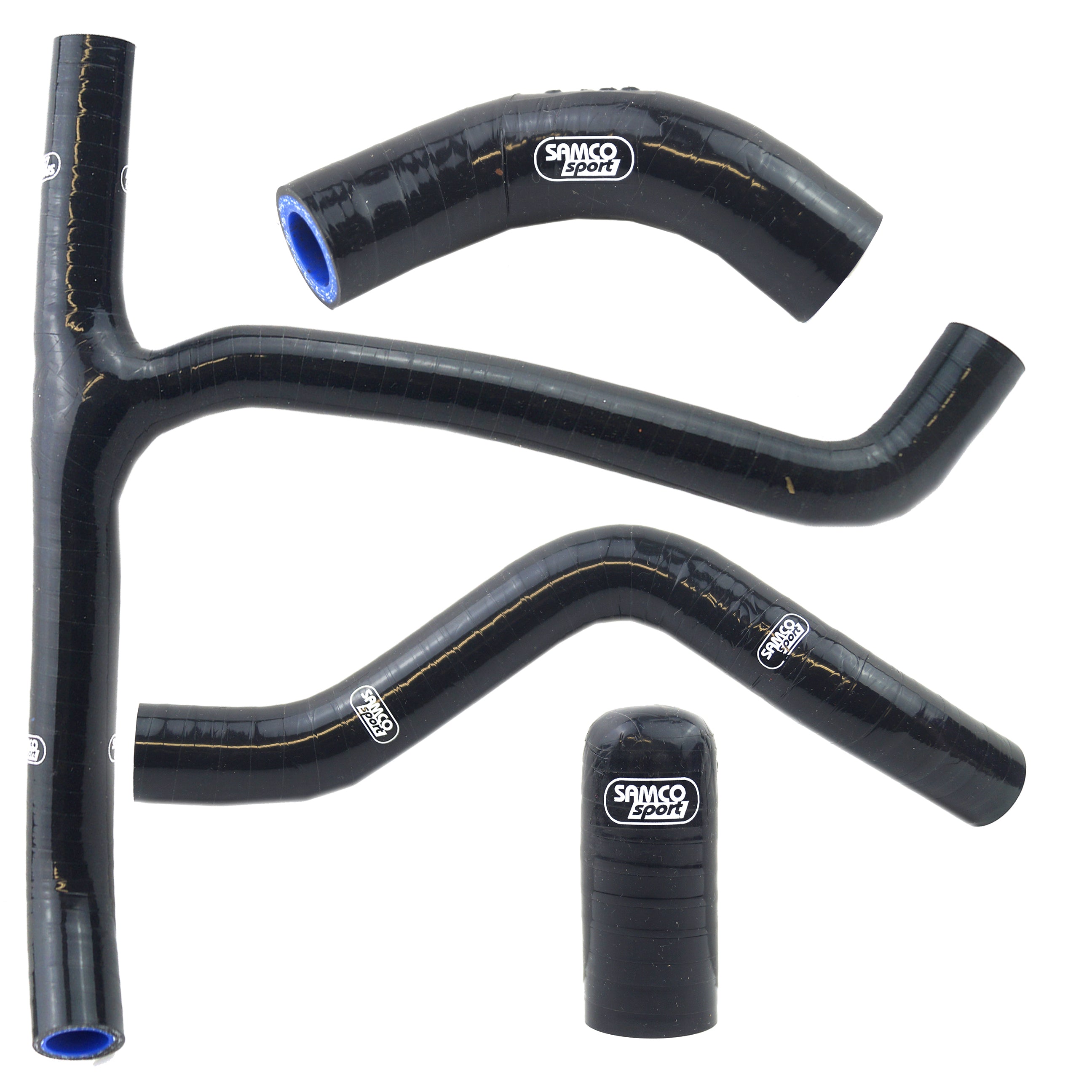 Samco Sport Coolant Hose 4 Piece Kit Black 18-21 Honda 250 CRF R Rx Samco Sport Hon-122-bk