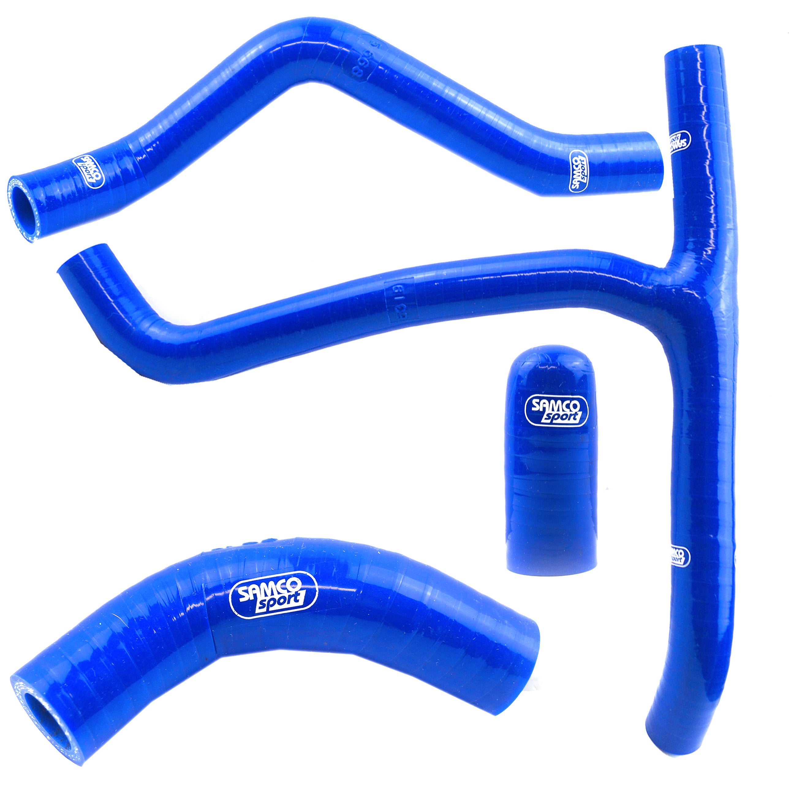Samco Sport Coolant Hose 4 Piece Kit Blue 18-21 Honda 250 CRF R Rx Samco Sport Hon-122-bu