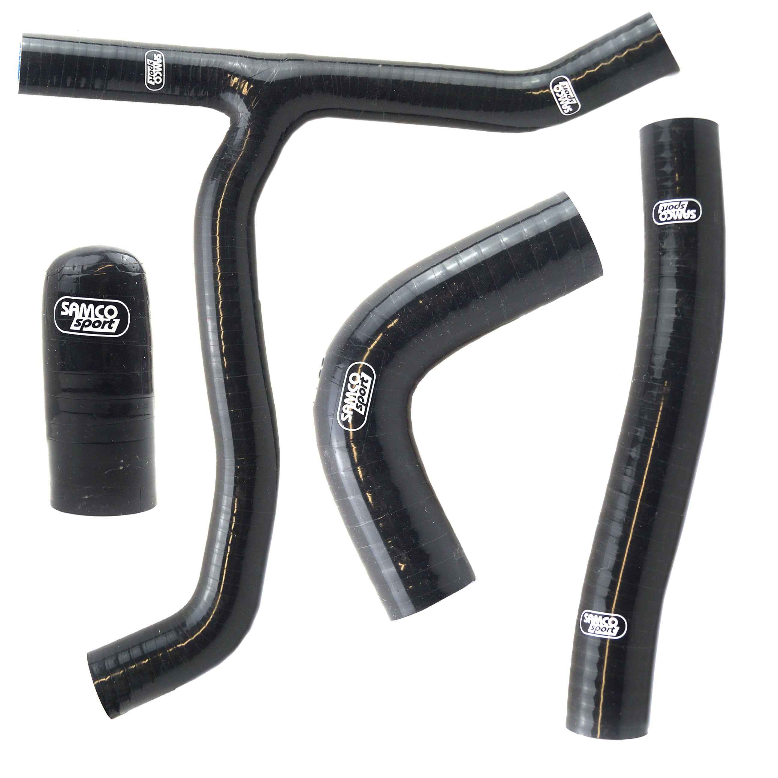 Samco Sport Coolant Hose 4 Piece Kit Black 17-20 Honda 450 CRF R Rwe Rx Samco Sport Hon-123-bk