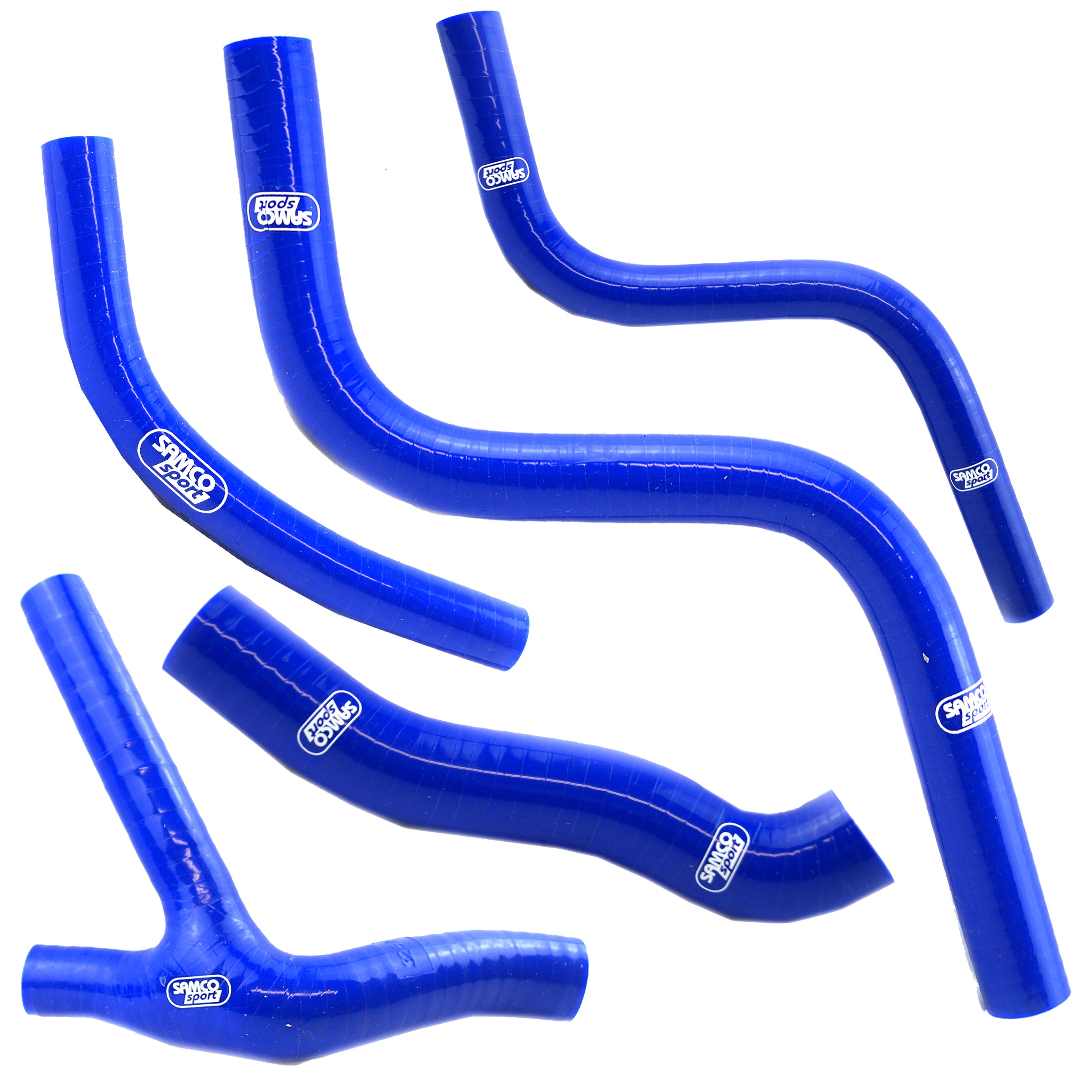 Samco Sport Coolant Hose 5 Piece Kit Blue 85-87 Honda 250 CR 250 R Samco Sport Hon-58-bu