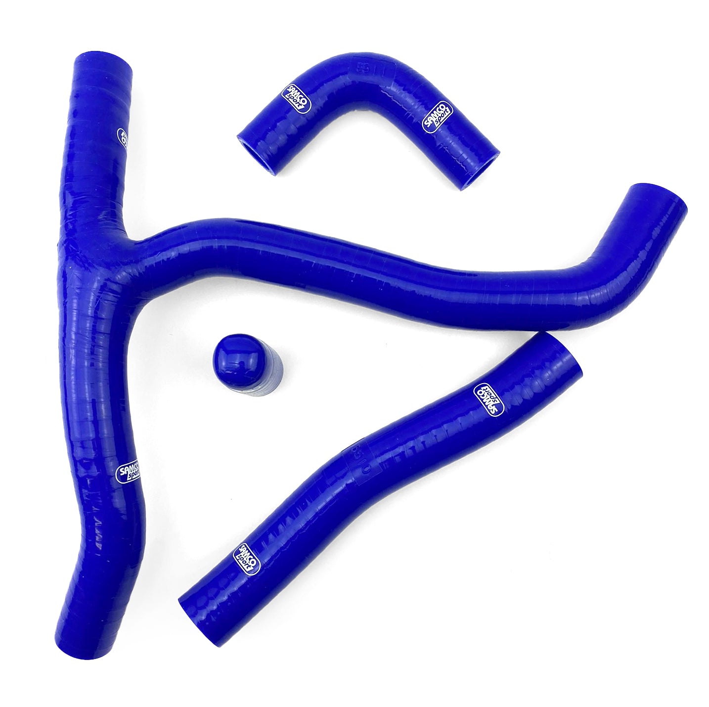 Samco Sport Coolant Hose 4 Piece Kit Blue 17-20 Honda 450 CRF R Rwe Rx Samco Sport Hon-123-bu