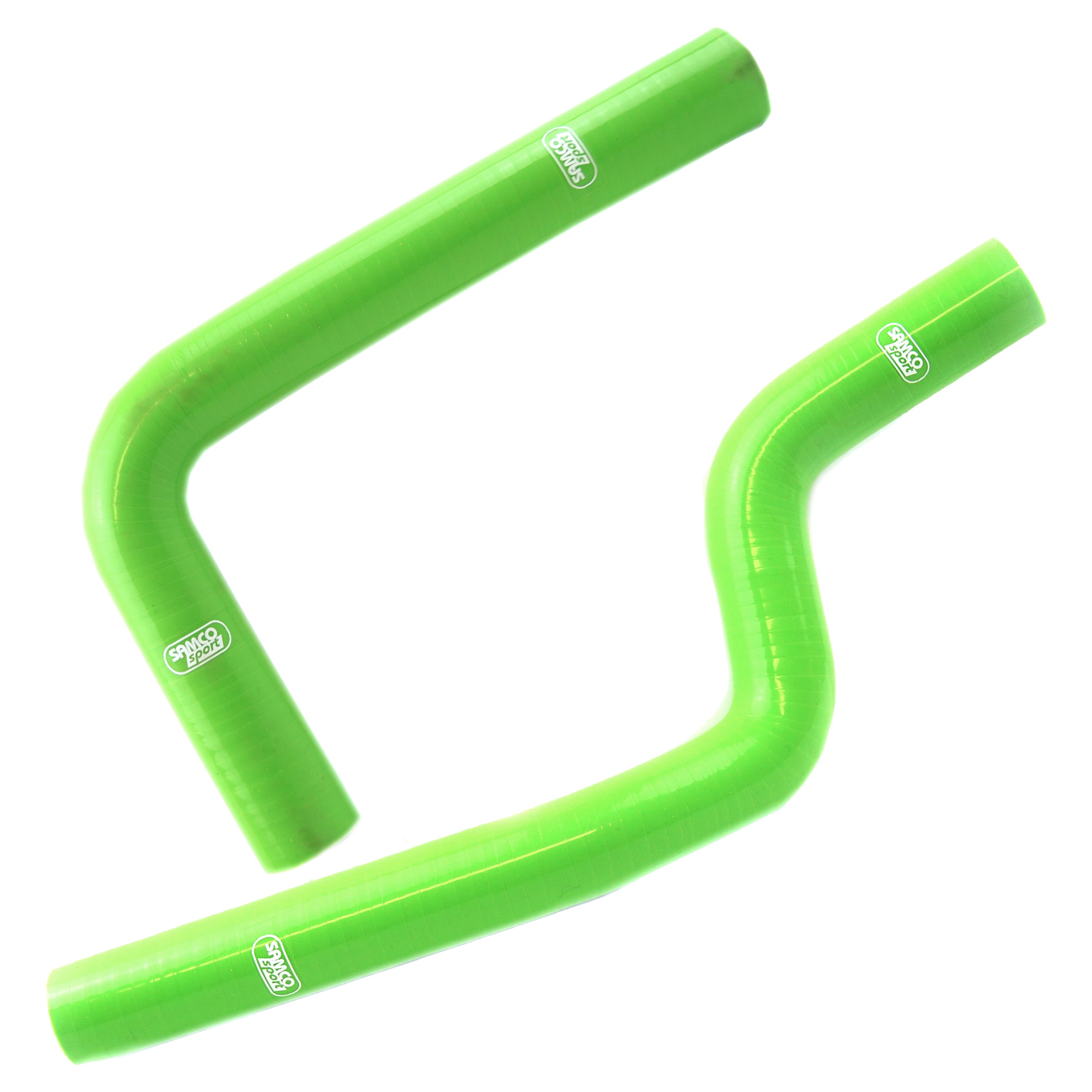 Samco Sport Coolant Hose 2 Piece Kit Green 88-89 Kawasaki 125 KX Samco Sport Kaw-71-gn