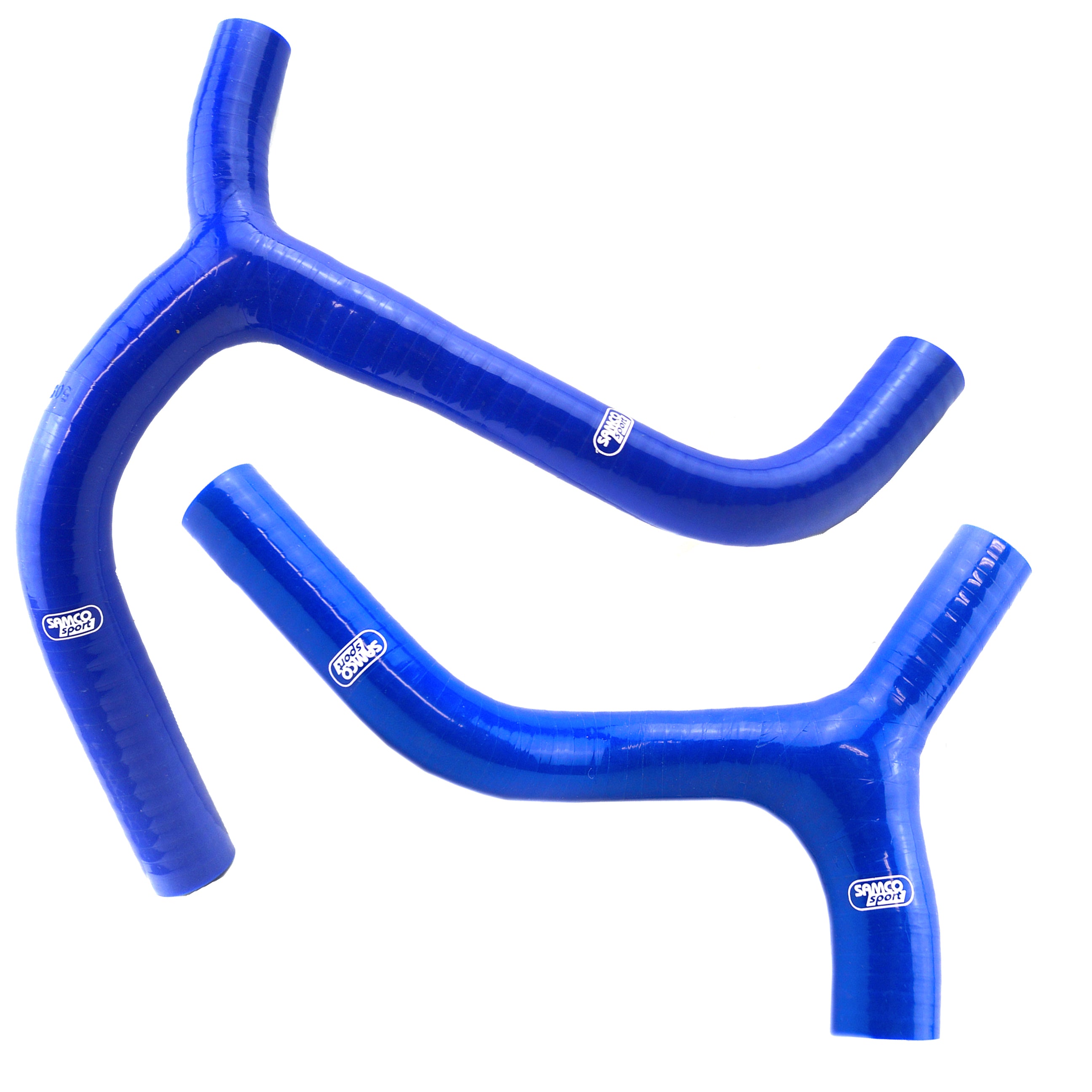 Samco Sport Coolant Hose 2 Piece Kit Blue 16-18 Kawasaki 450 KX F 'y' Race Design Samco Kaw-73-bu