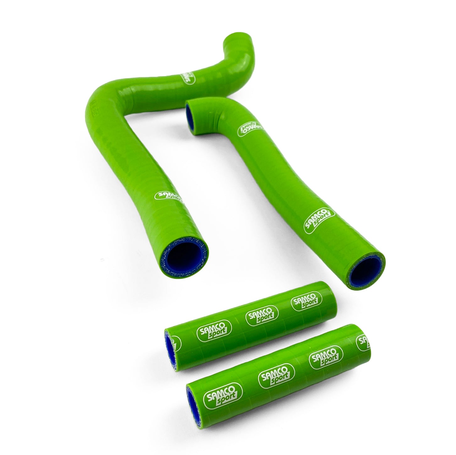 Samco Sport Coolant Hose 4 Piece Kit Green 94-98 Kawasaki 125 KX Samco Sport Kaw-82-gn