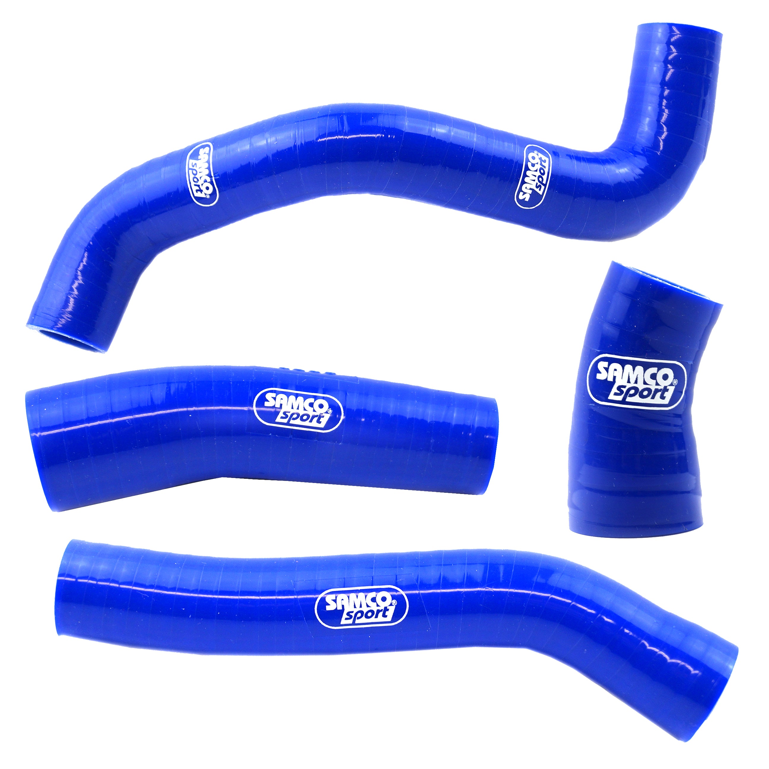 Samco Sport Coolant Hose 4 Piece Kit Blue 19-23 KTM Husq Gas 250 350 Oem Design Samco KTM-107-bu