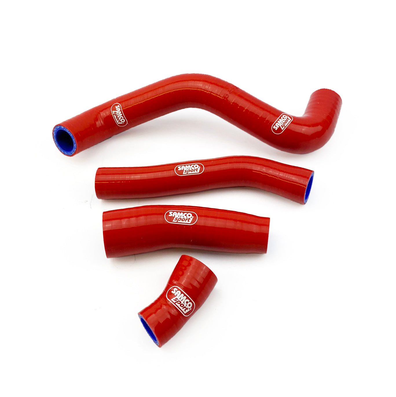 Samco Sport Coolant Hose 4 Piece Kit Red Gas Gas Husqvarna KTM 250 350 Oem Design Samco KTM-107-rd
