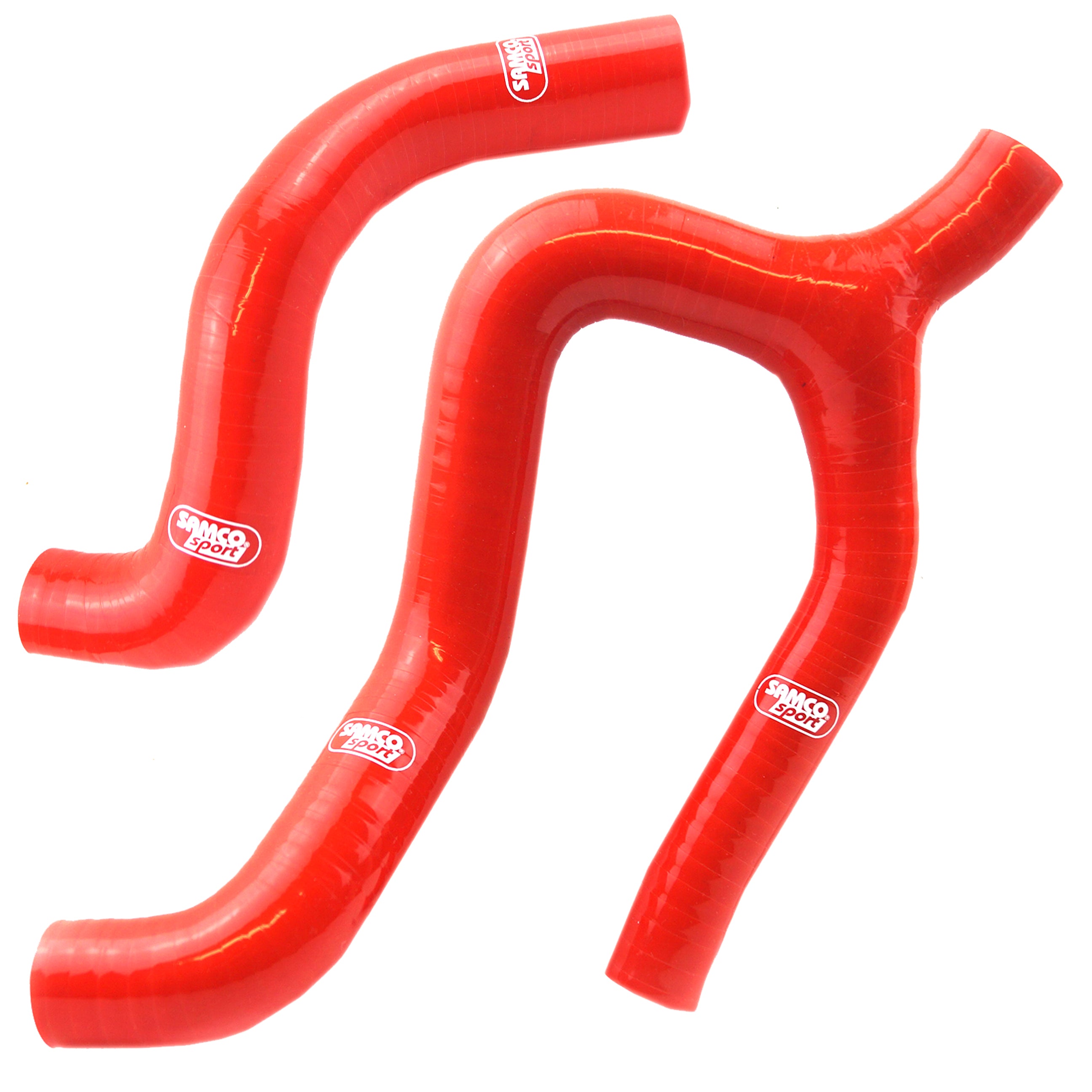 Samco Sport Coolant Hose 2 Piece Kit Red 19-23 Gas Husq KTM 350 Thermo Bypass 'y' Design Samco KTM-110-rd