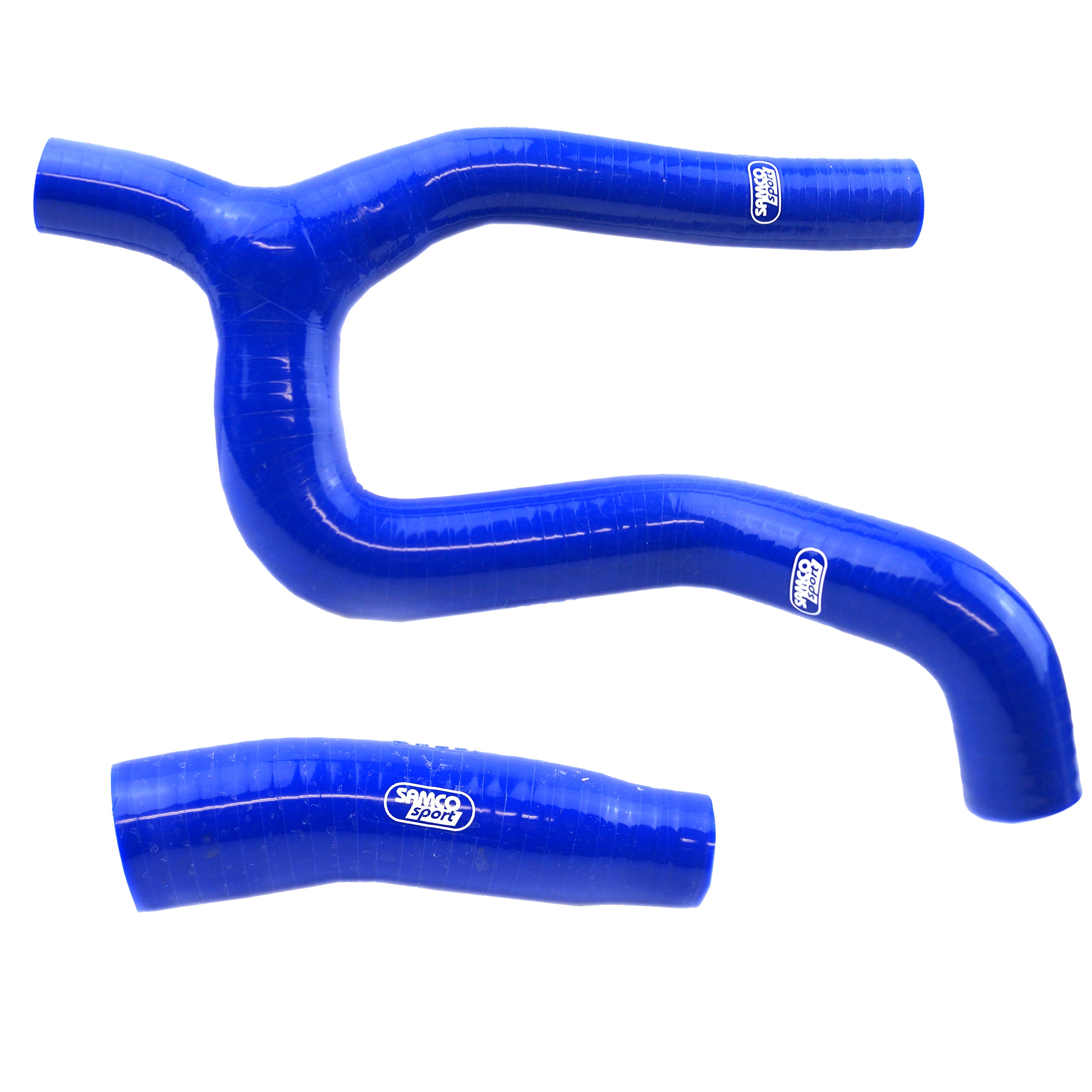 Samco Sport Coolant Hose 2 Piece Kit Blue 20-23 Gas Husq KTM 250 Thermostat Bypass Samco KTM-116-bu