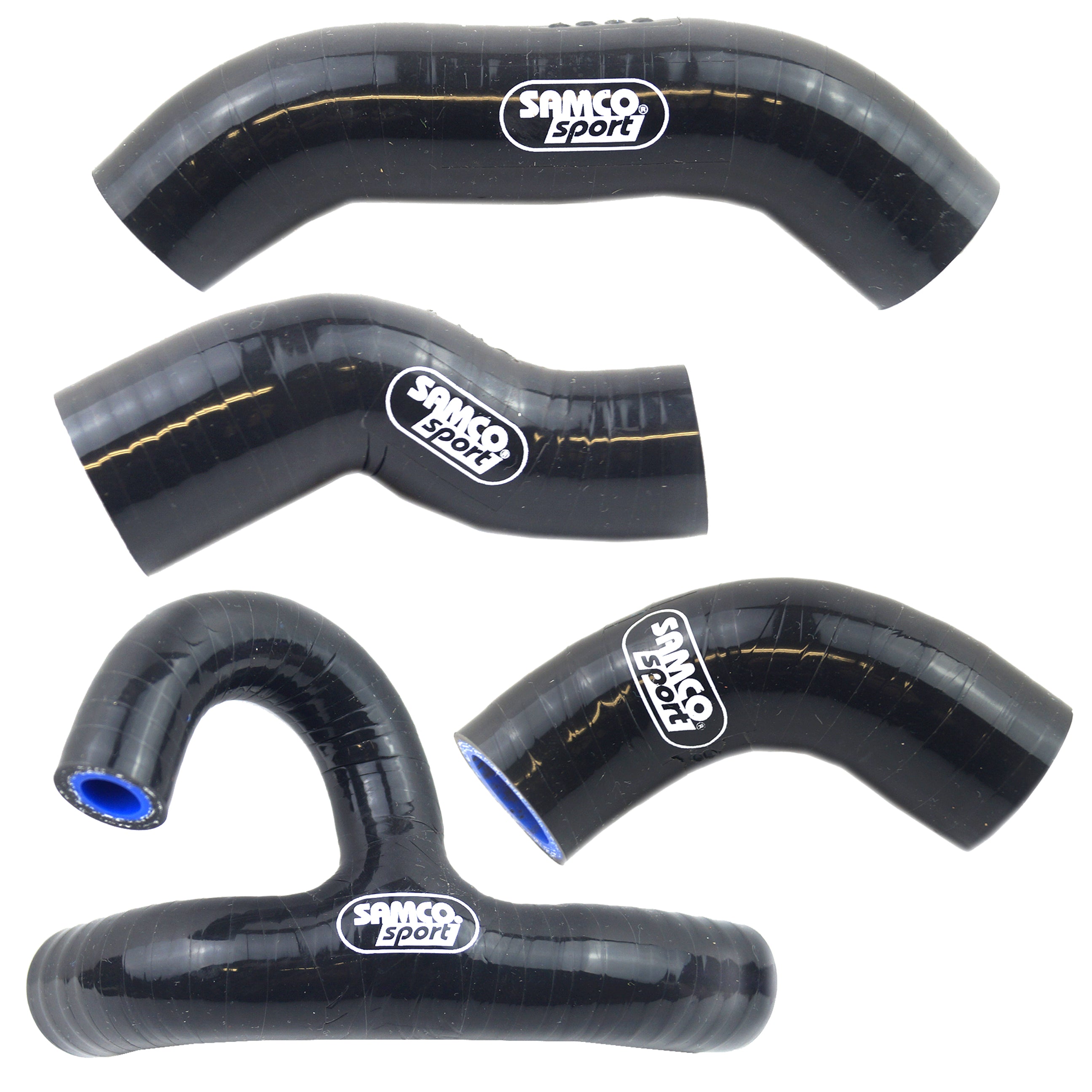 Samco Sport Coolant Hose 4 Piece Kit Black 20-23 KTM Husq 450 500 501 Oem Design Samco KTM-117-bk