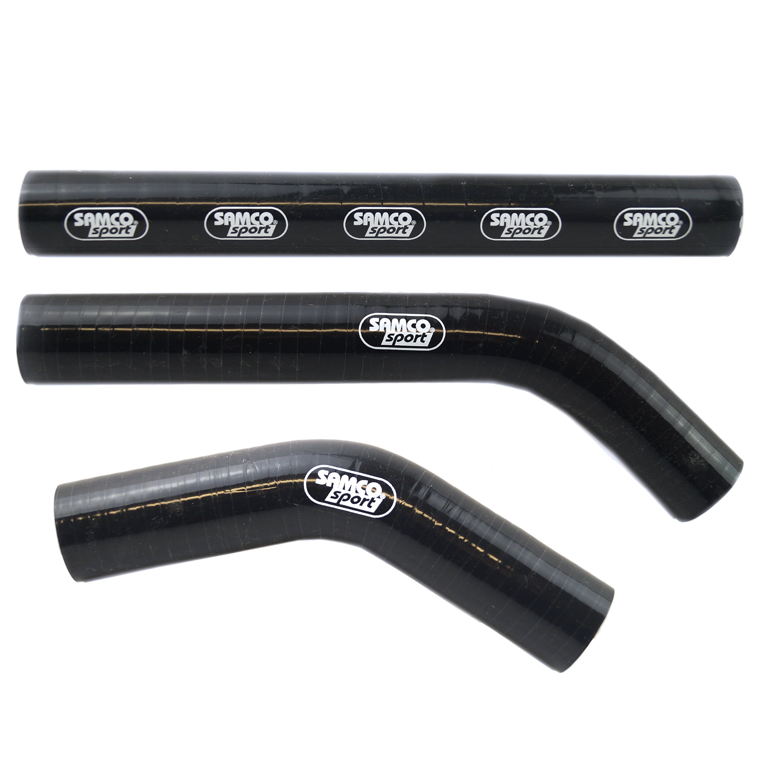 Samco Sport Coolant Hose 3 Piece Kit Black 07-10 KTM 250 300 SX XC Samco Sport KTM-18-bk