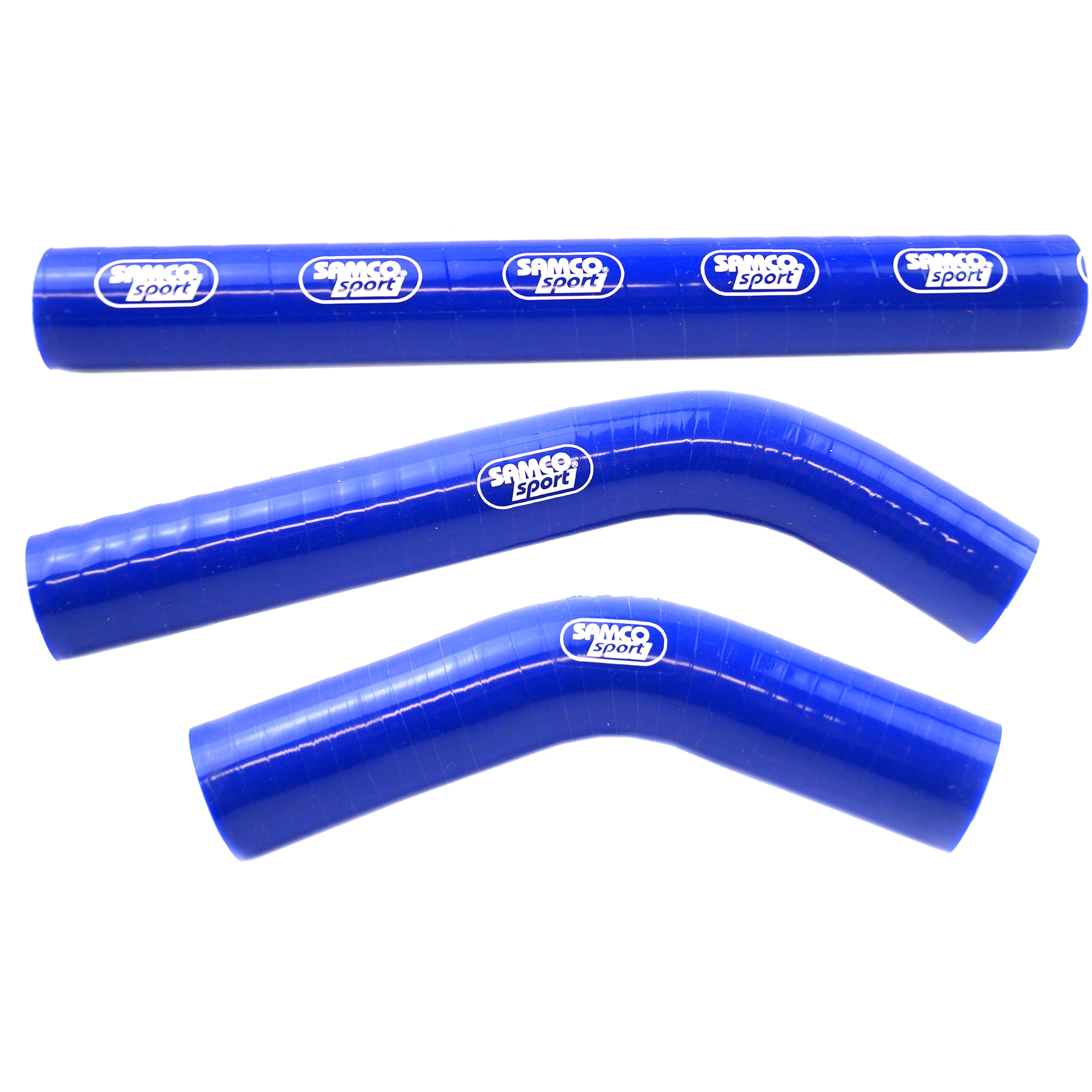 Samco Sport Coolant Hose 3 Piece Kit Blue 08-12 Husa KTM 250 300 TE EXC Thermo Bypass Samco KTM-44-bu