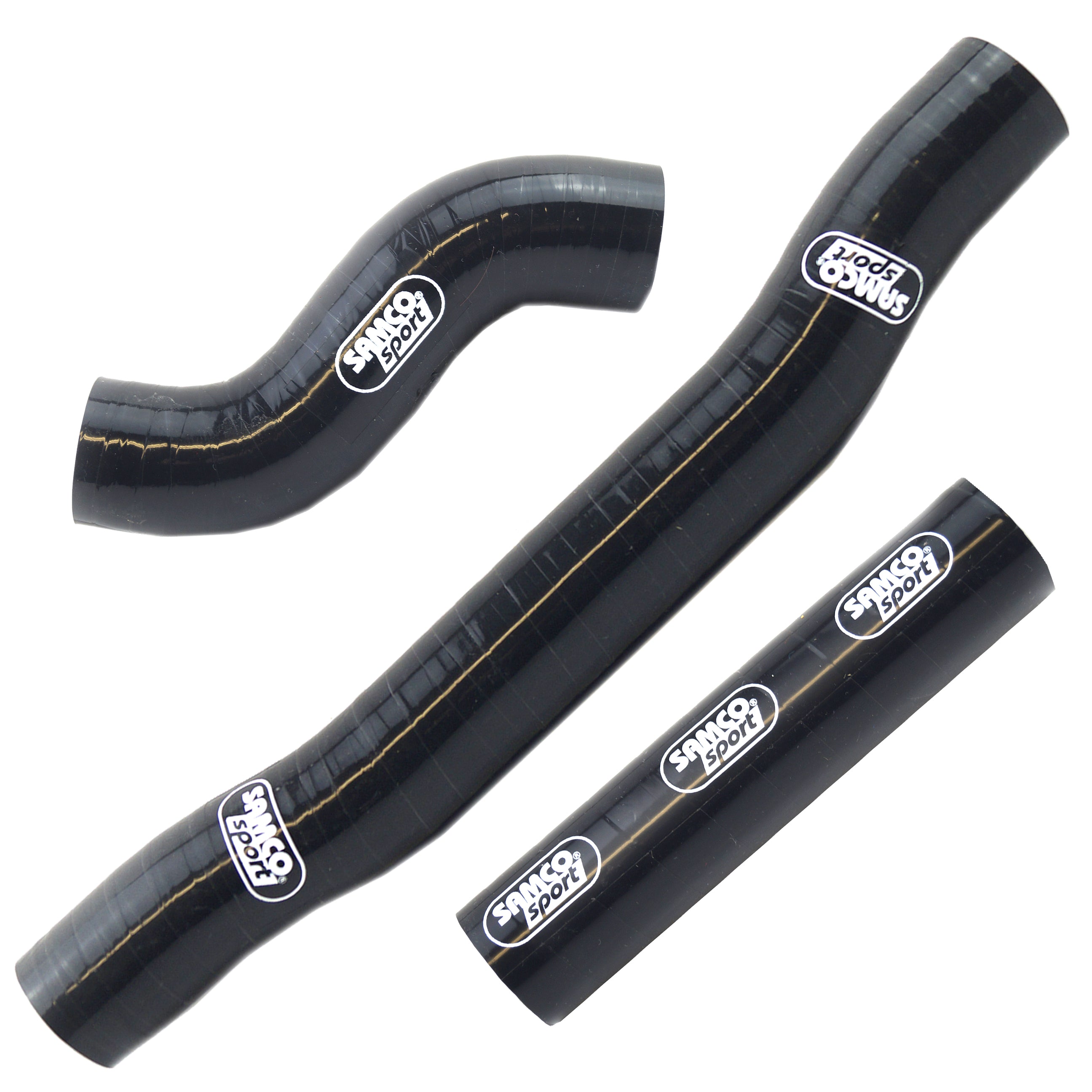 Samco Sport Coolant Hose 3 Piece Kit Black 17-18 Husqvarna KTM 250 300 TC TX SX Samco Sport KTM-88-bk