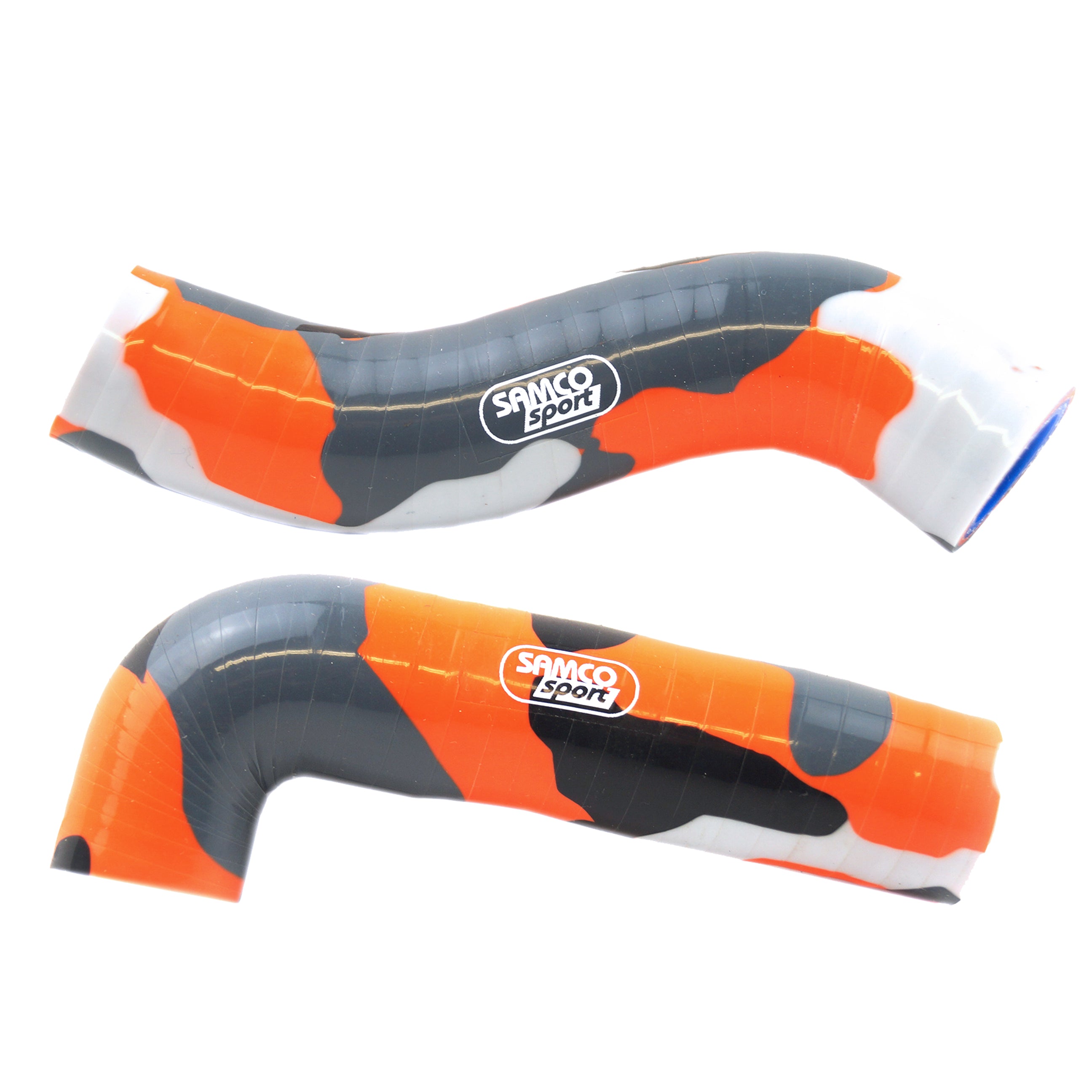 Samco Sport Coolant Hose 2 Piece Kit Orange Camo 18-25 Gas Gas Husqvarna KTM 85 MC TC SX Samco Sport KTM-97-sol