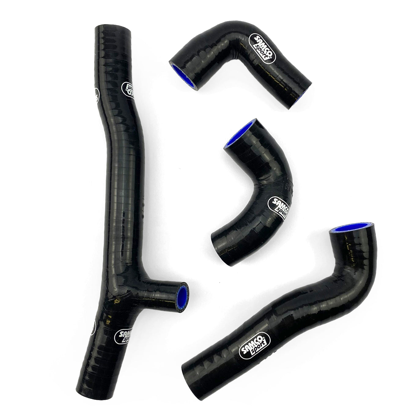 Samco Sport Coolant Hose 4 Piece Kit Black 20-23 KTM 150 TE EXC XC-w Tpi Oem Design Samco KTM-120-bk