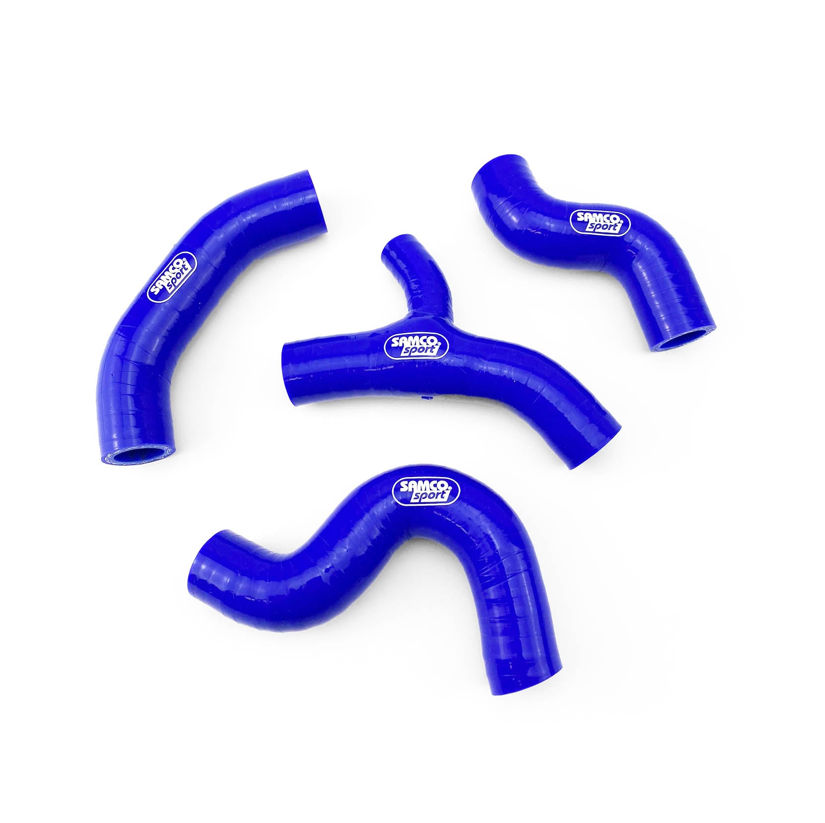 Samco Sport Coolant Hose 4 Piece Kit Blue 17-19 Husq KTM 450 500 FE EXC-f Oem Design Samco KTM-91-bu