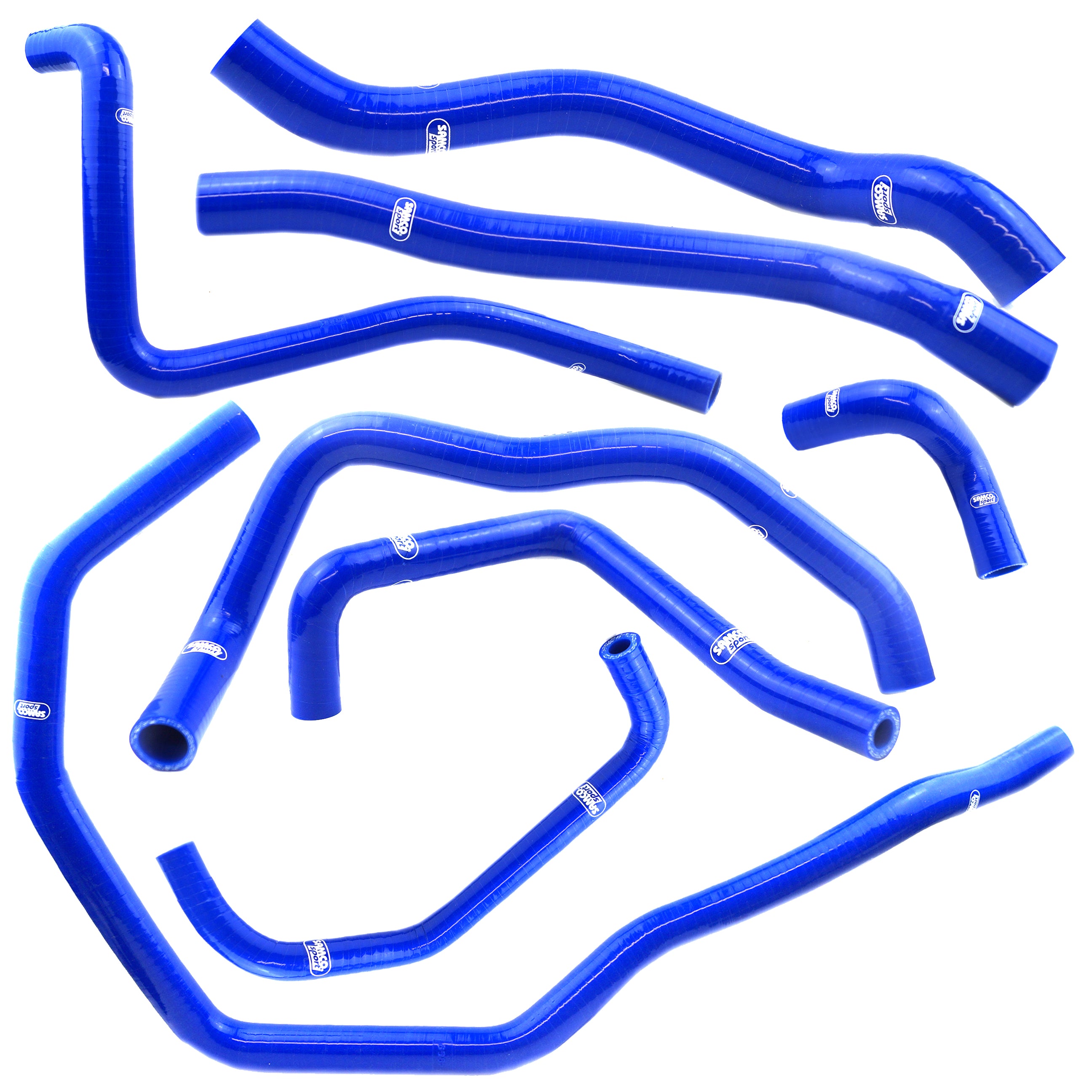 Samco Sport Coolant Hose 8 Piece Kit Blue 14-17 Polaris 1000 Ranger RZR Samco Sport Pol-3-bu