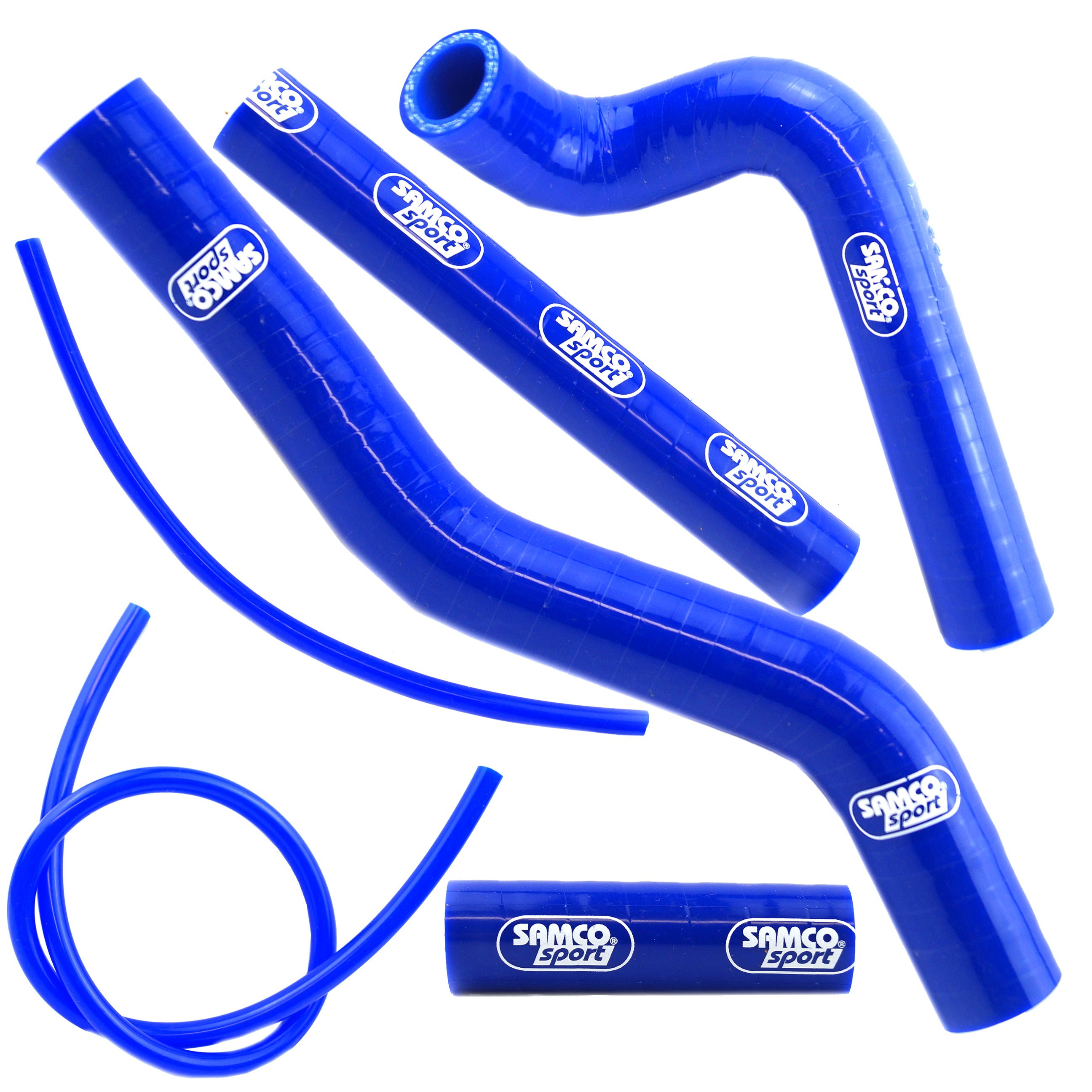 Samco Sport Coolant Hose 6 Piece Kit Blue 01-12 Suzuki 125 RM Samco Sport Suz-12-bu