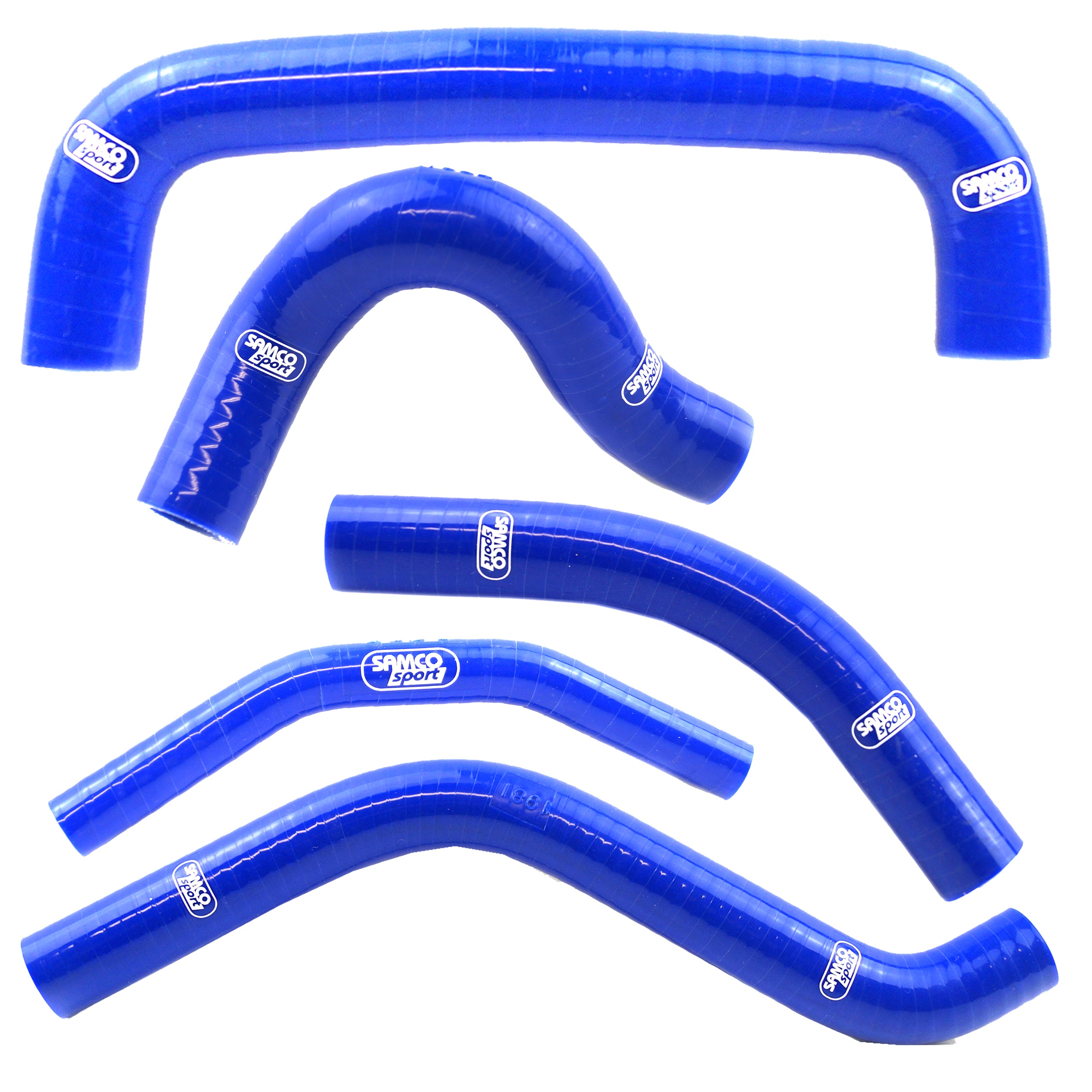 Samco Sport Coolant Hose 5 Piece Kit Blue 04-05 Suzuki 450 RM Z Samco Sport Suz-16-bu