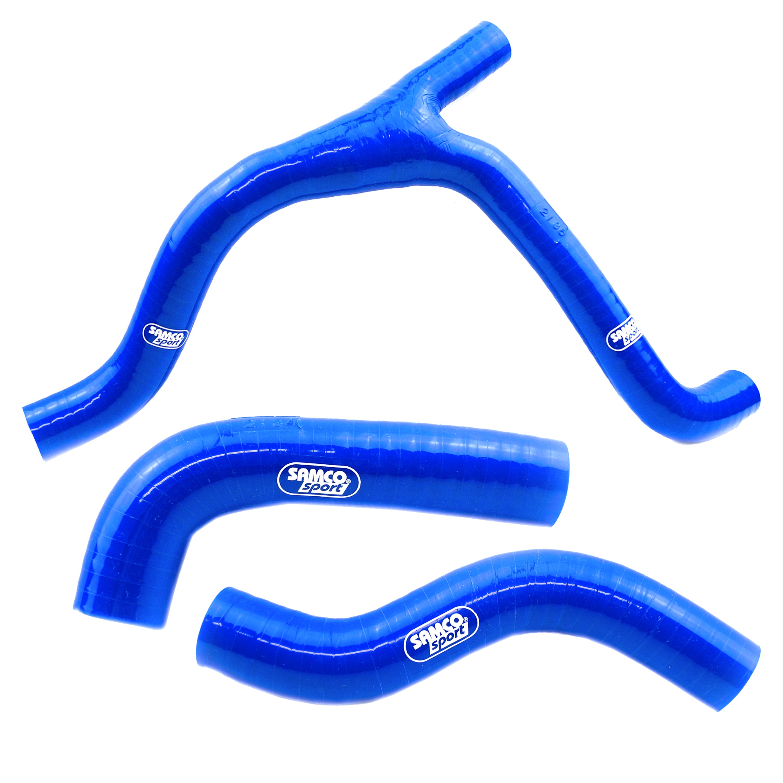 Samco Sport Coolant Hose 3 Piece Kit Blue 07-09 Suzuki 250 RM Z Samco Sport Suz-21-bu