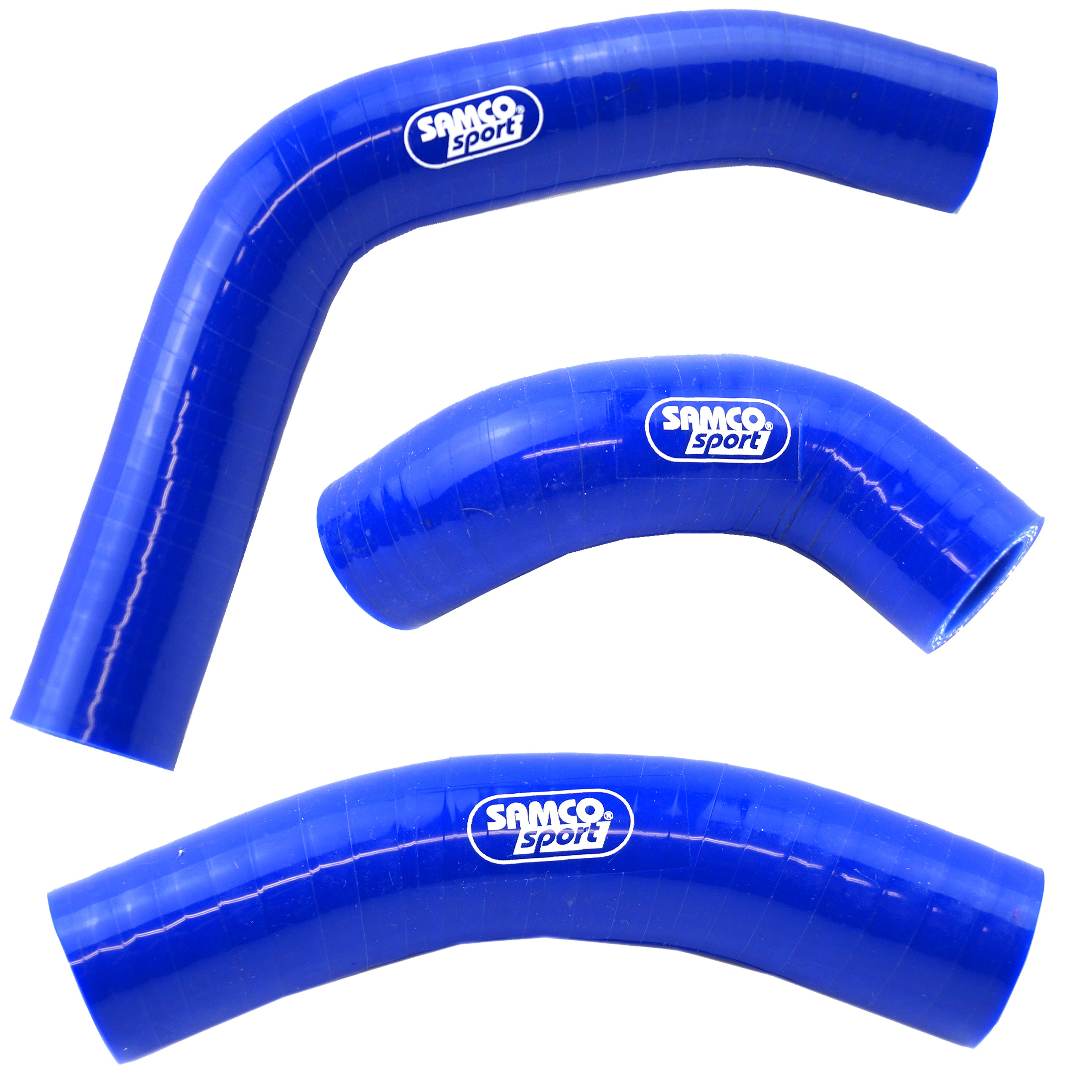 Samco Sport Coolant Hose 3 Piece Kit Blue 89-90 Suzuki 250 RM Samco Sport Suz-52-bu