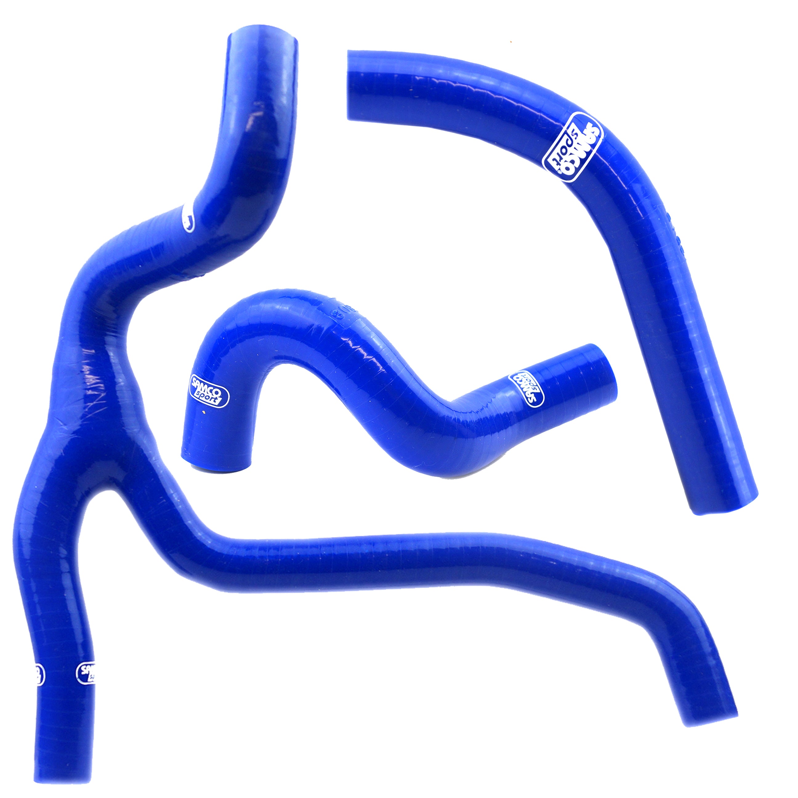 Samco Sport Coolant Hose 3 Piece Kit Blue 15-17 Suzuki 450 RM Z 'y' Race Design Samco Sport Suz-53-bu