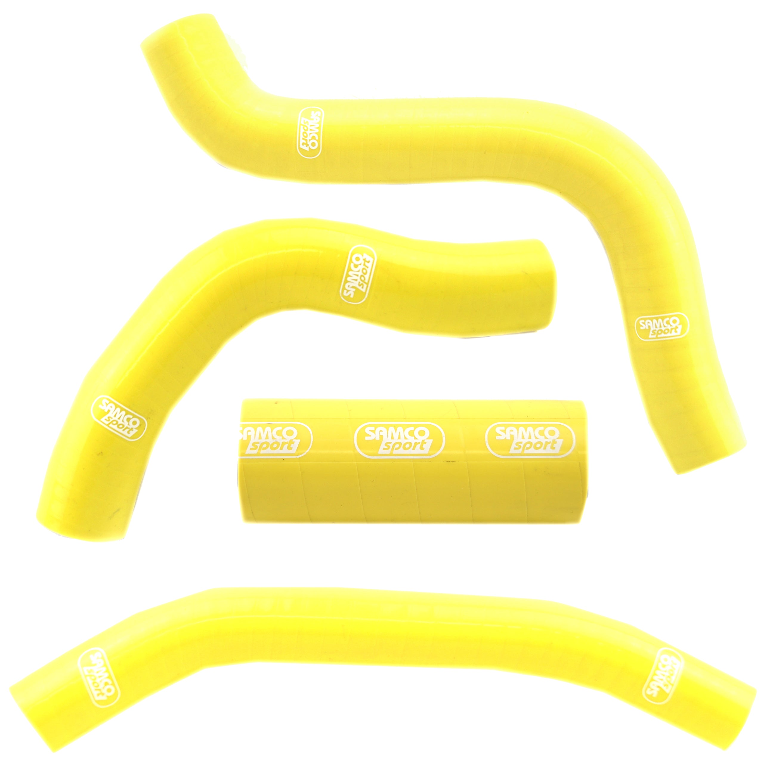 Samco Sport Coolant Hose 4 Piece Kit Yellow 91-92 Suzuki RM 250 Samco Sport Suz-55-ye