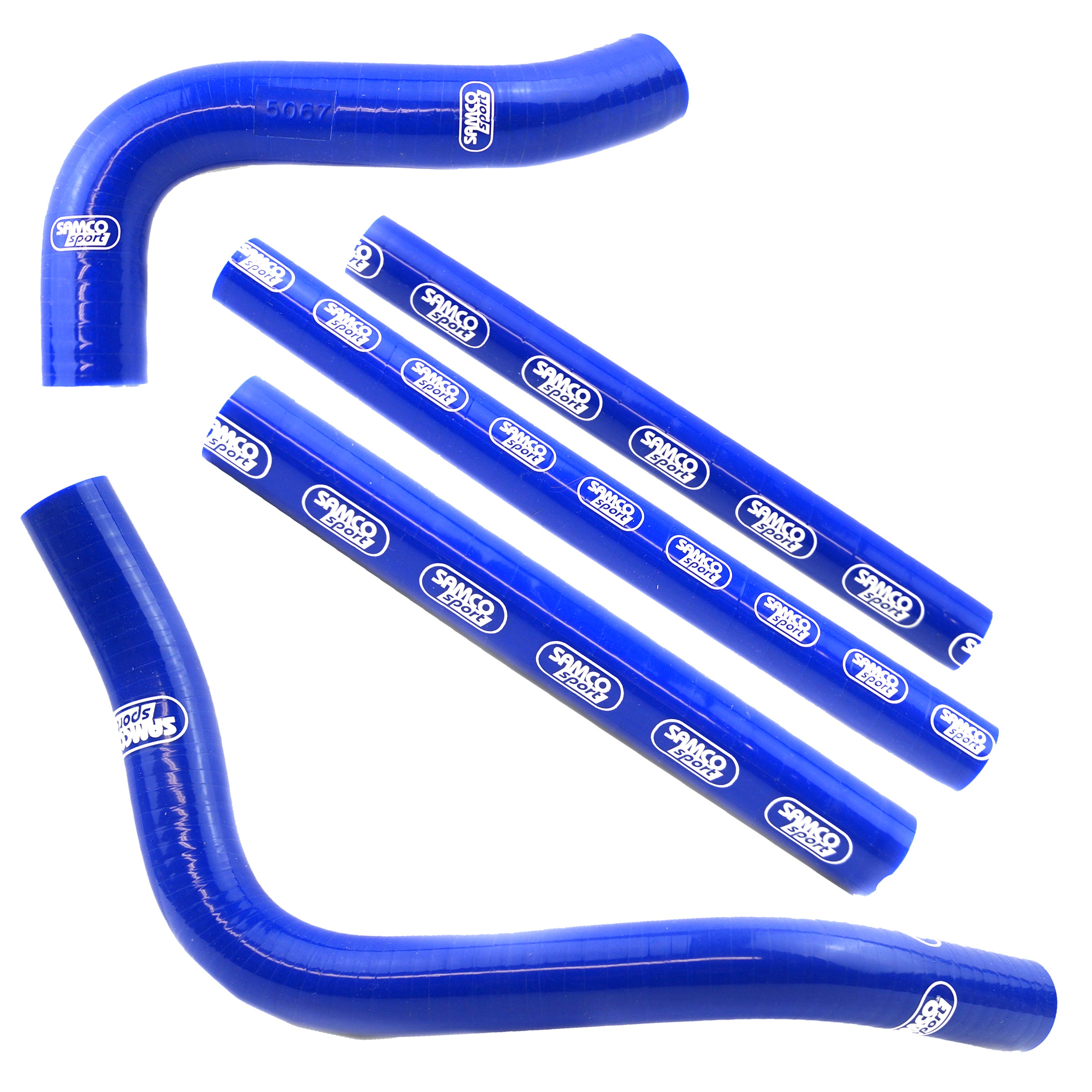 Samco Sport Coolant Hose 5 Piece Kit Blue 96-00 Suzuki 250 RM Samco Sport Suz-57-bu
