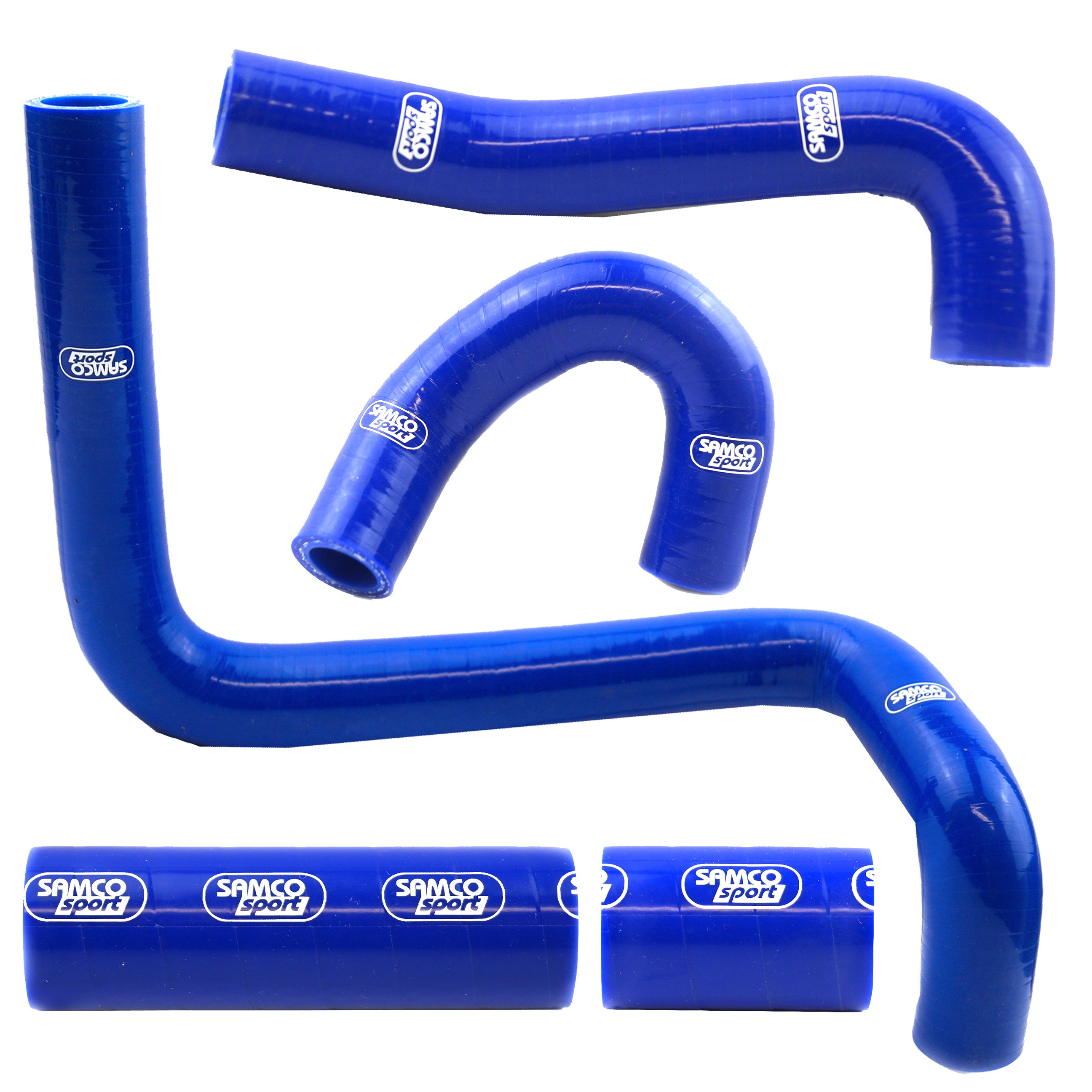 Samco Sport Coolant Hose 5 Piece Kit Blue 18-26 Suzuki 450 RM Z Oem Design Samco Sport Suz-63-bu