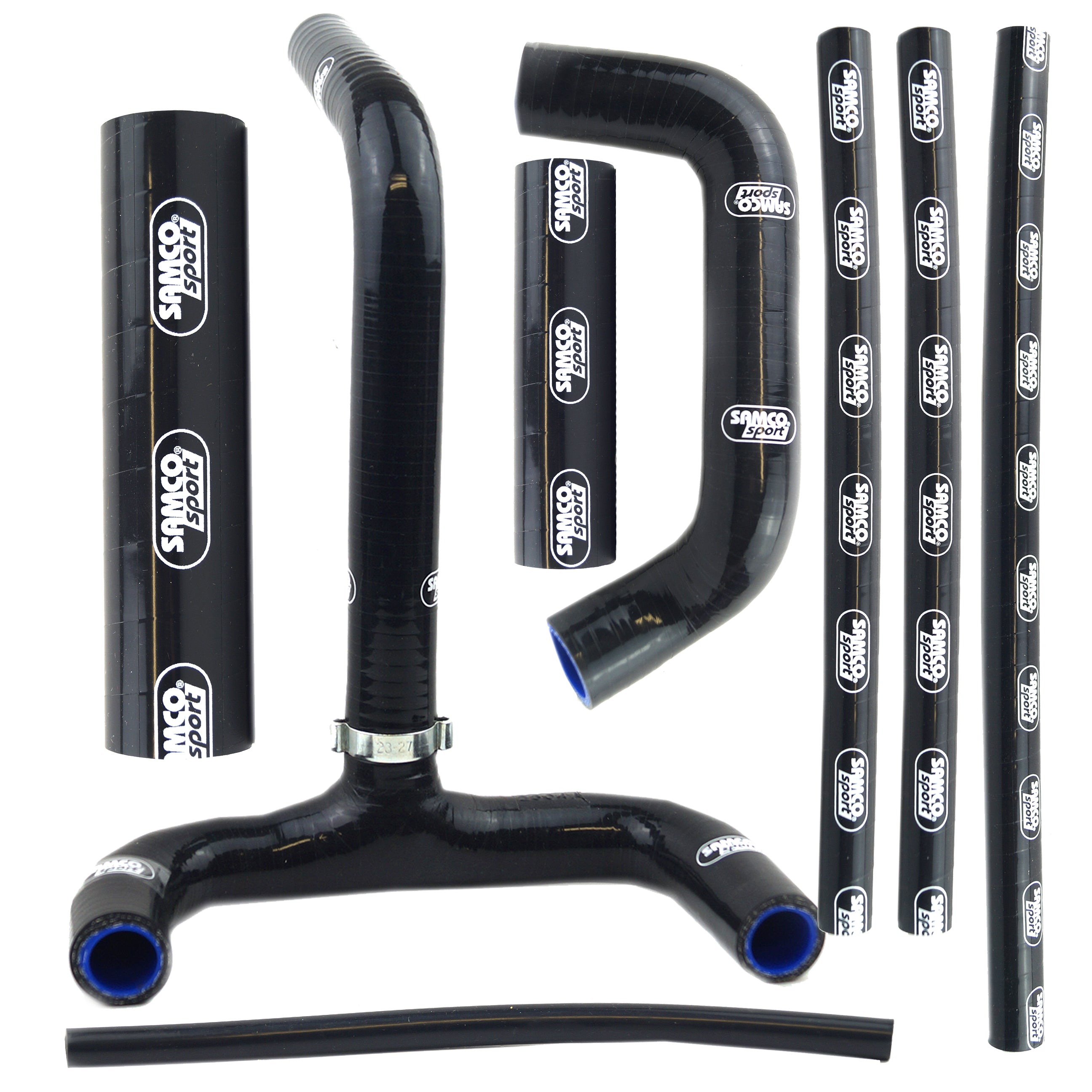 Samco Sport Coolant Hose 8 Piece Kit Black 03-07 KTM 625 Smc Samco Sport KTM-5-BK