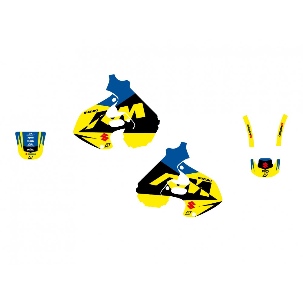 Blackbird Graphics 96-00 Rm125/250 Dream 5, Blackbird Decal Kit 2310AB