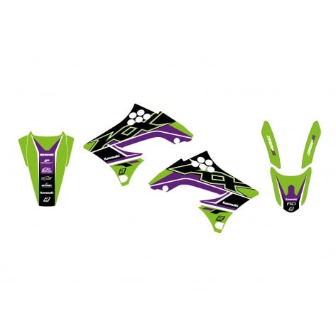Blackbird Graphics 09-11 KXF450 Dream 5 Graphic, Blackbird Decal Kit 2419AB