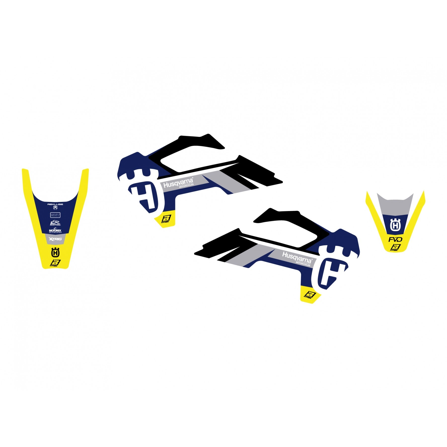 Blackbird Graphics 2025 Husqvarna FC/TC Dream 5, Blackbird Decal Kit, 2618AB