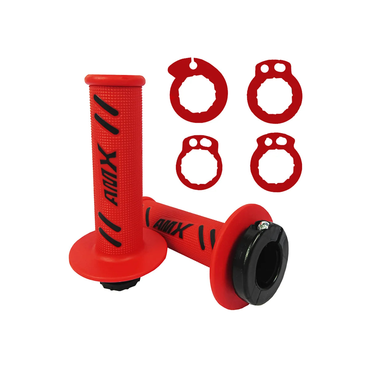 AMX Lock-On Lite Grips - Honda Fitment - Red/Black