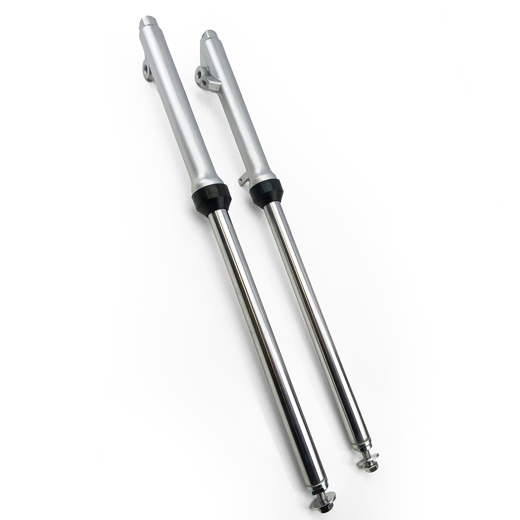 FIR Front Fork Tube Assemblies Pair Yamaha PW80 (pair) Silver