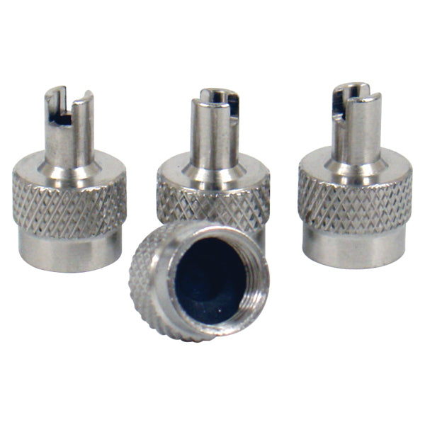 KEY METAL VALVE CAPS Pk4 (05004)