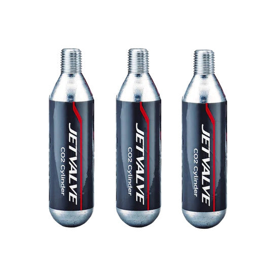 Weldtite Jetvalve 3 X CO2 Cylinders 16g