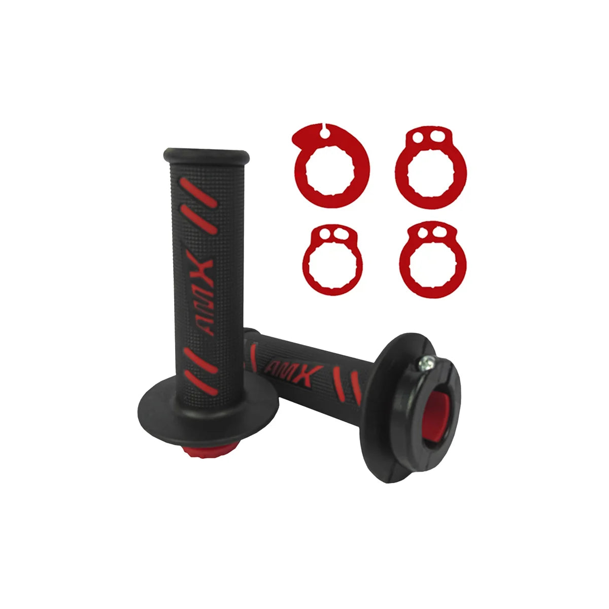 AMX Lock-On Lite Grips - Honda Fitment - Black/Red
