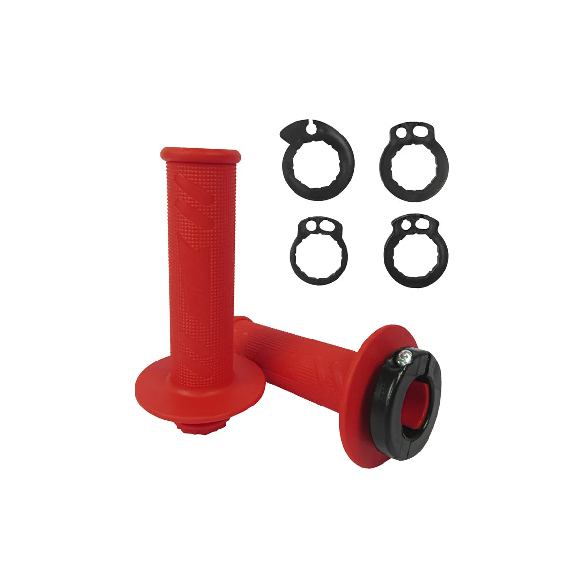 AMX Lock-On Pro Grips - Honda Fitment - Red/Red