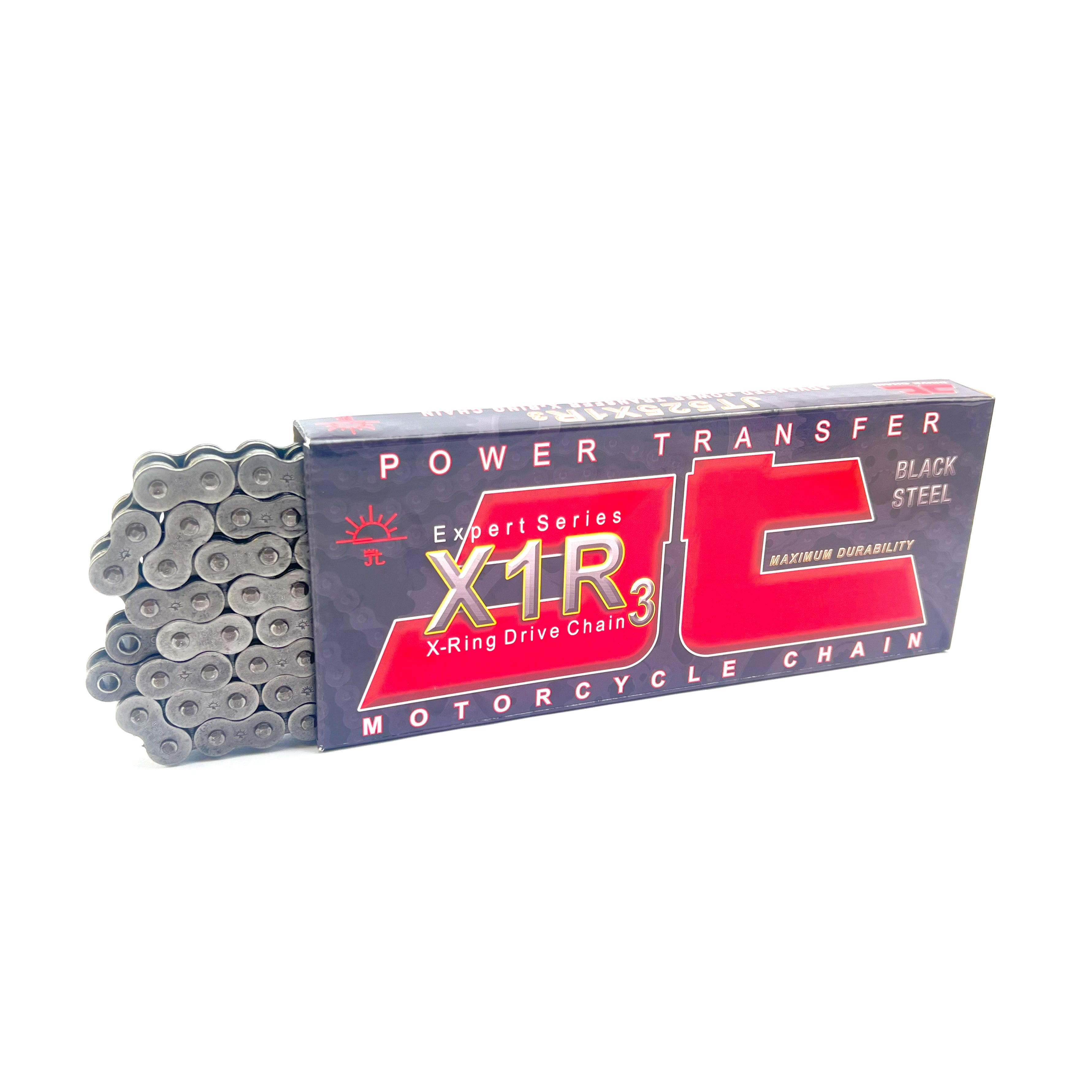 JT Drive Chain Heavy Duty X-ring Chain 525x1r3 120l Black Jtc525x1r3120rl