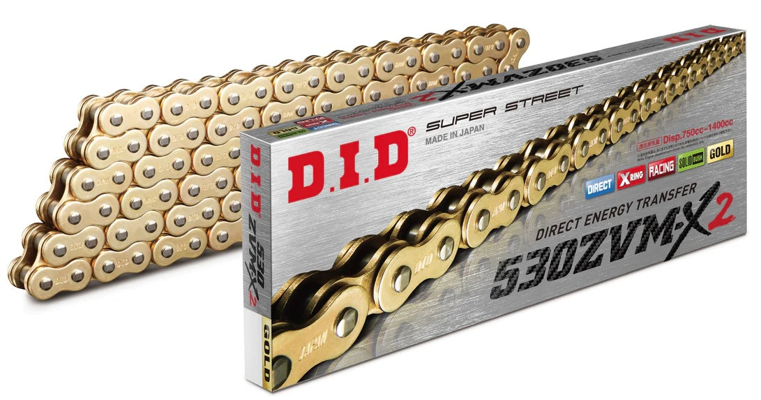 D.I.D Chain Did 530zvm-x Gold Chain 106l Zj, Did530zvmxgg106, 530zvm-x, 3012646, Road, MC