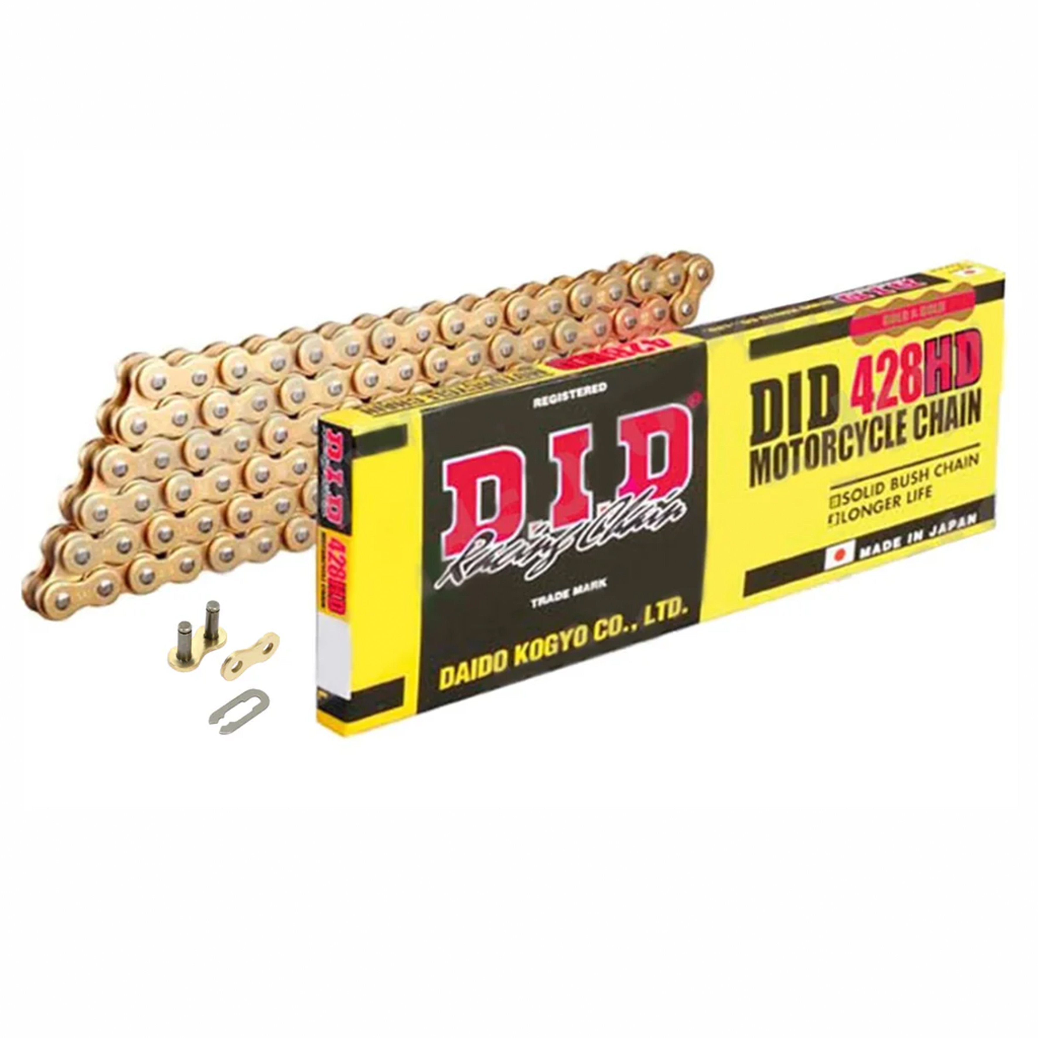 D.I.D Chain Did 428d [rj] Chain 136l G&b, Gold&black Links, Did428dgb136