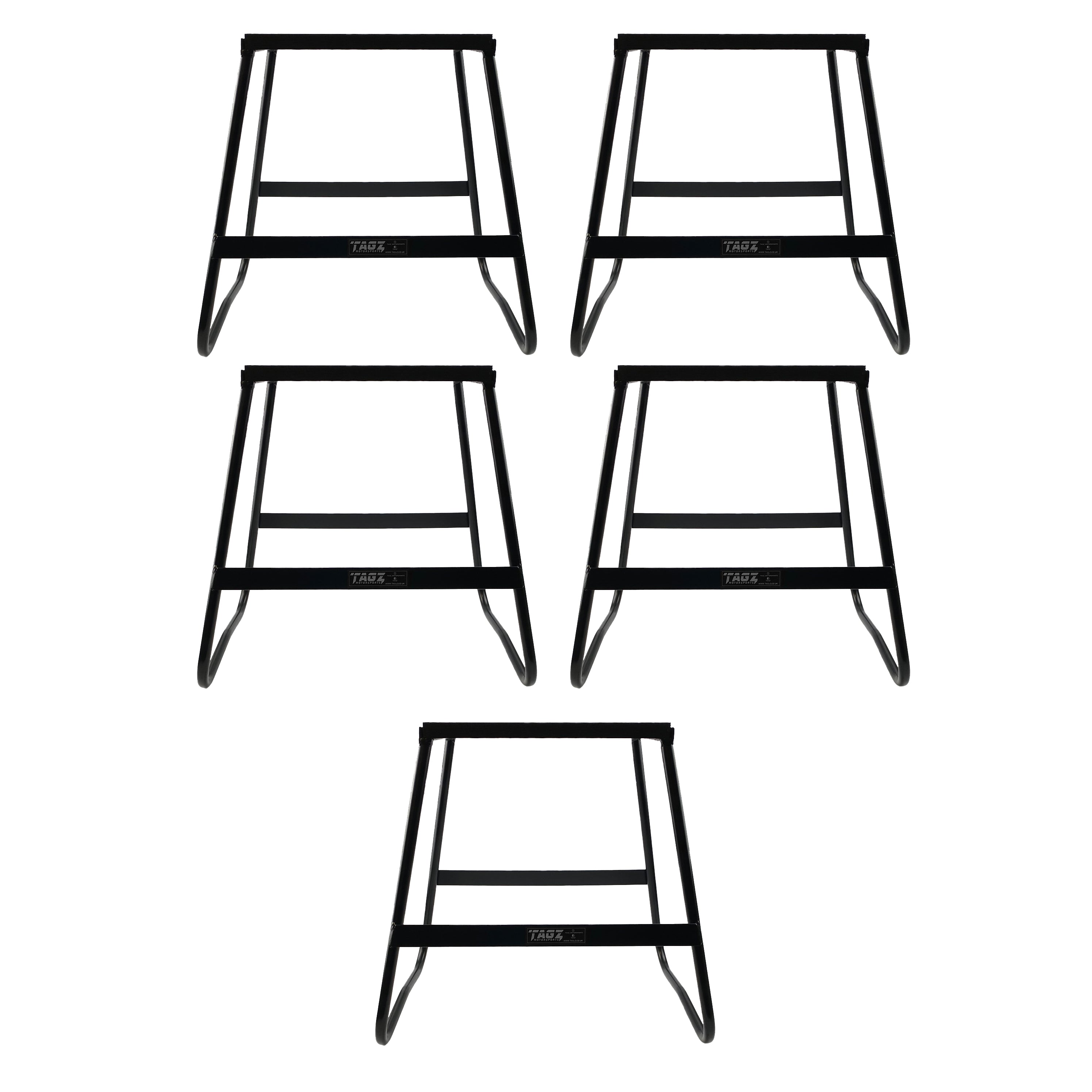Tag-z Trade Pack 5 Bike Stands Black, 440mm Tall, Light Weight, MX, Trade £16.50 Each