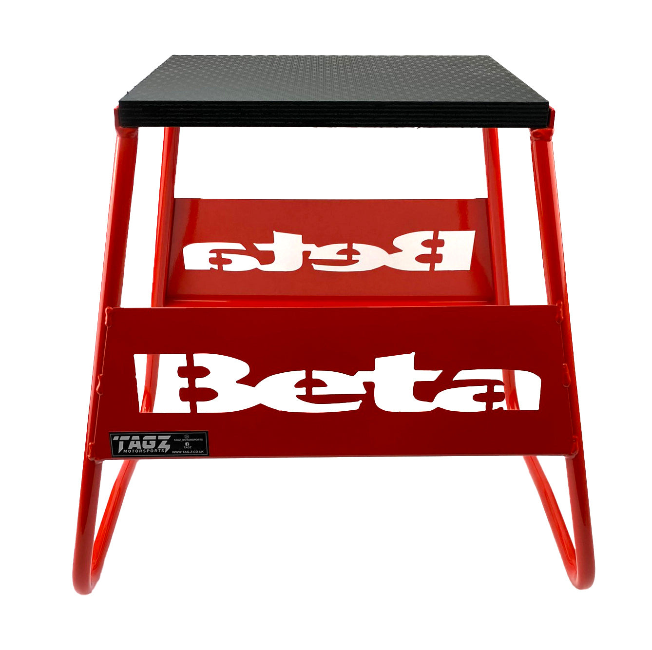 Tag-z Stand 440 Red Beta Logo, MX Logo Stand, Show Room Stand