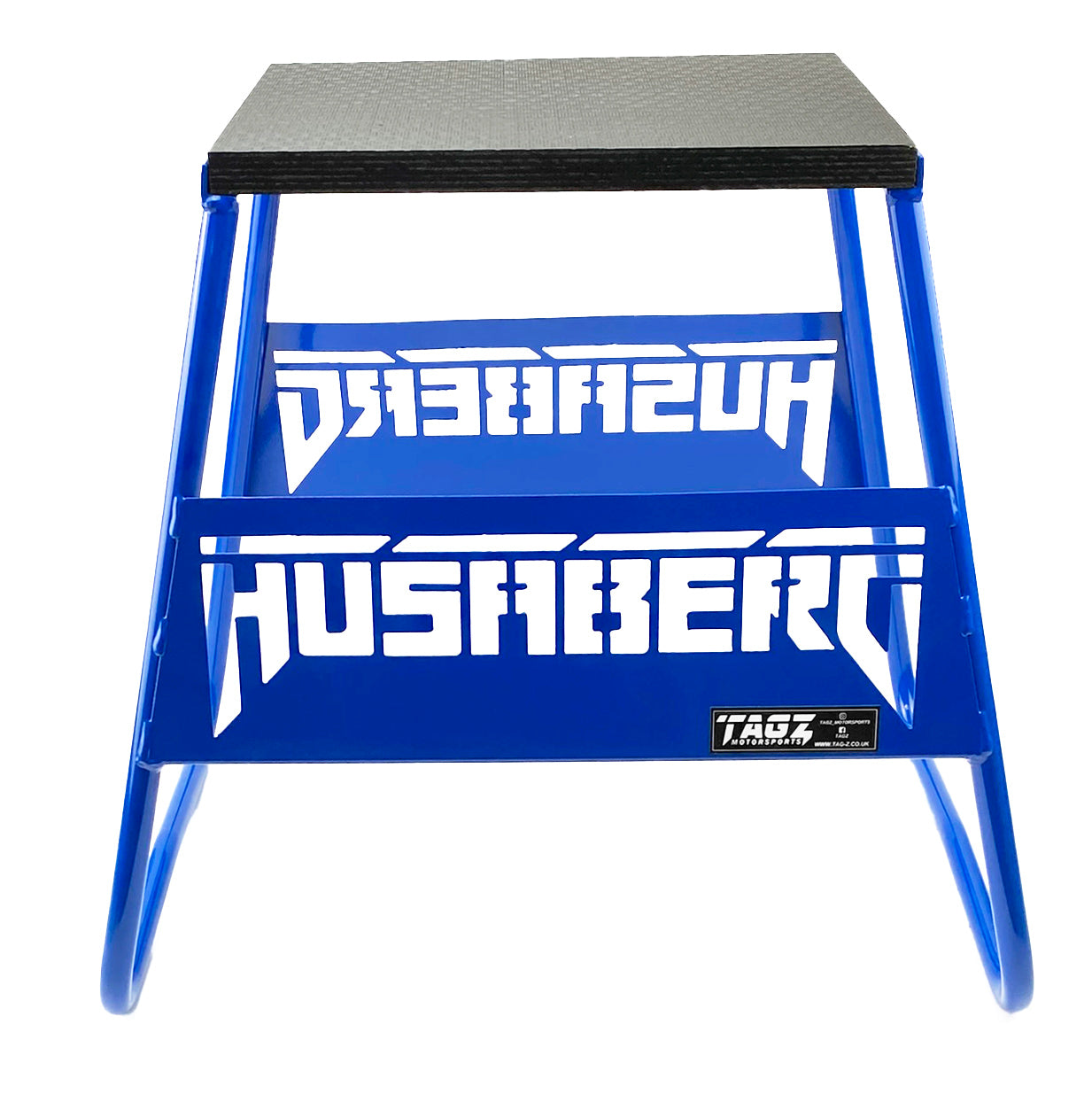 Tag-z Stand 440 Blue Husaberg Logo, MX Logo Stand, Show Room Stand