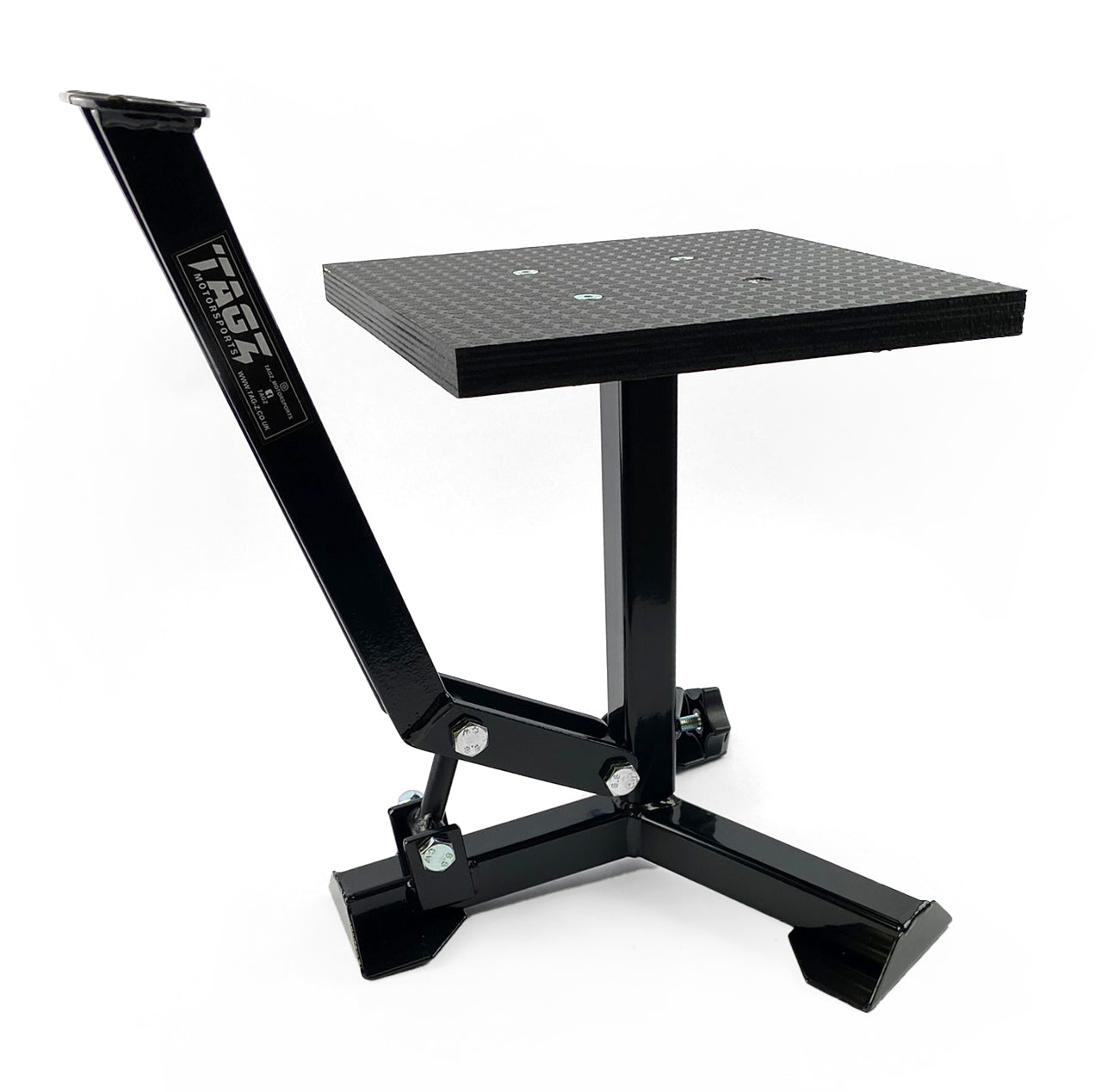 Tag-z Elite Tripod Pop Up Stand, Big Feet / Gloss Black / Tag-z, MX Stand Pit Paddock Enduro